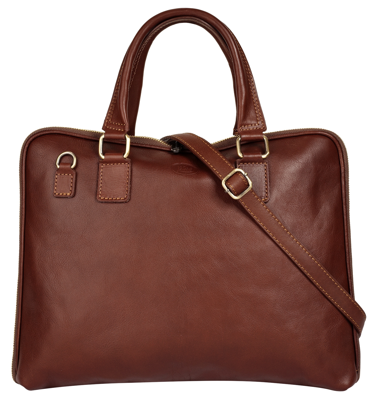 Piké Aktentasche "PIKÉ Herren, Damen Aktentasche echt Leder, Made in Italy" echt Leder, Made in Italy