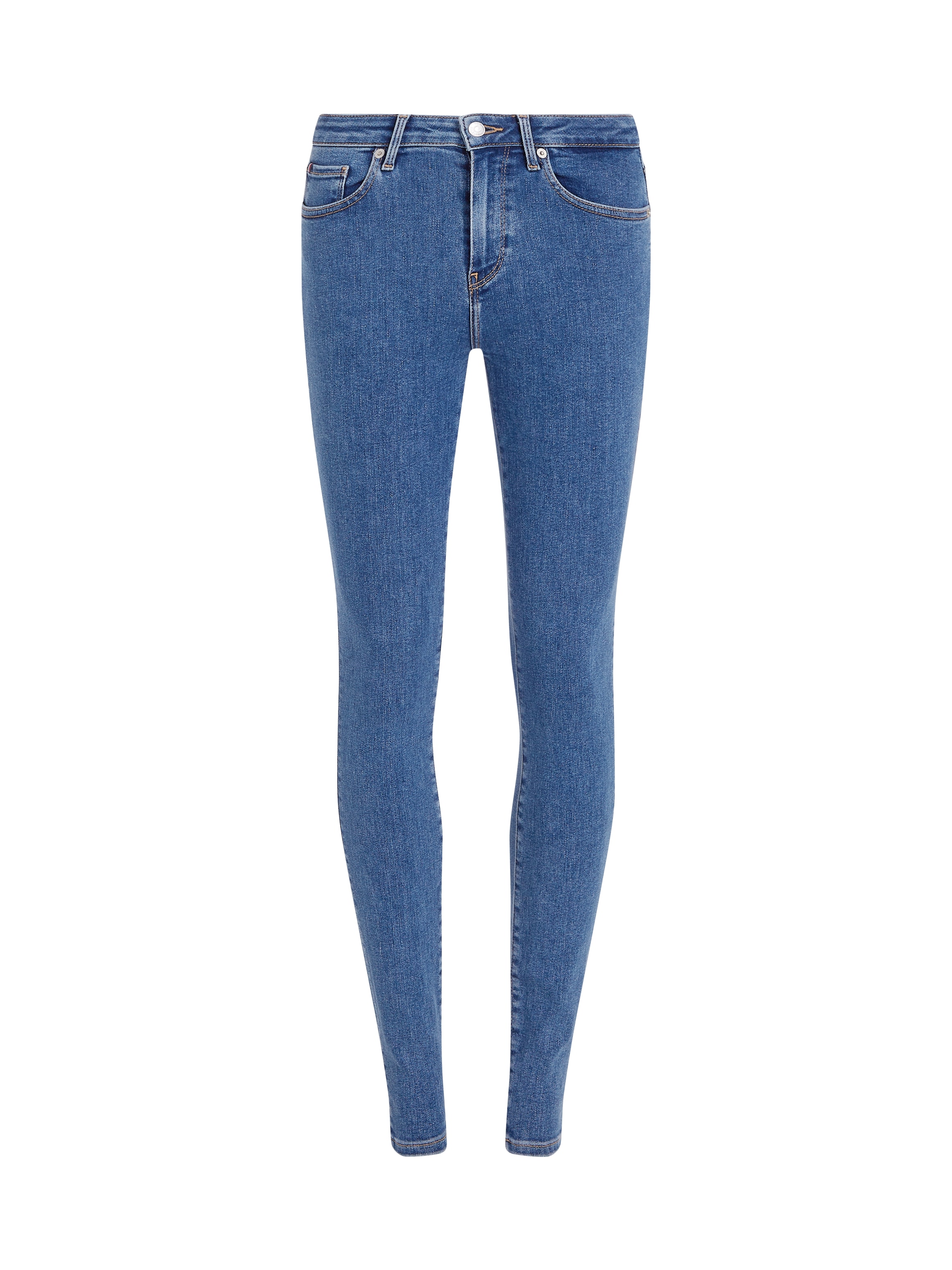 Tommy Hilfiger Curve Skinny-fit-Jeans »CRV HARLEM U SKINNY HW«, Grosse Grössen in Stoned Washed Optik