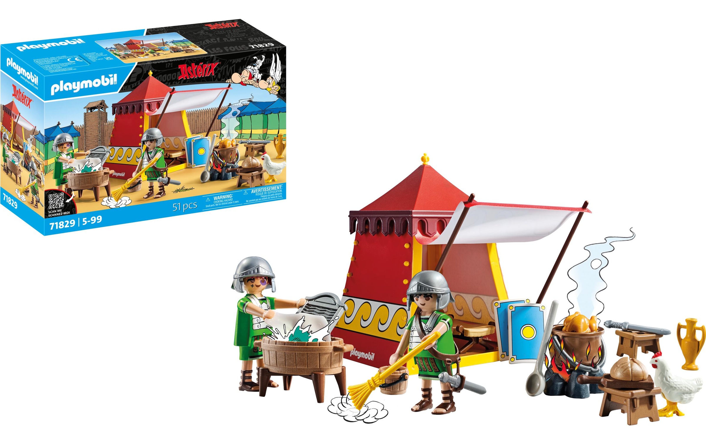 Playmobil® Spielbausteine »Asterix Legionärszelt 71829«, (51 St.)