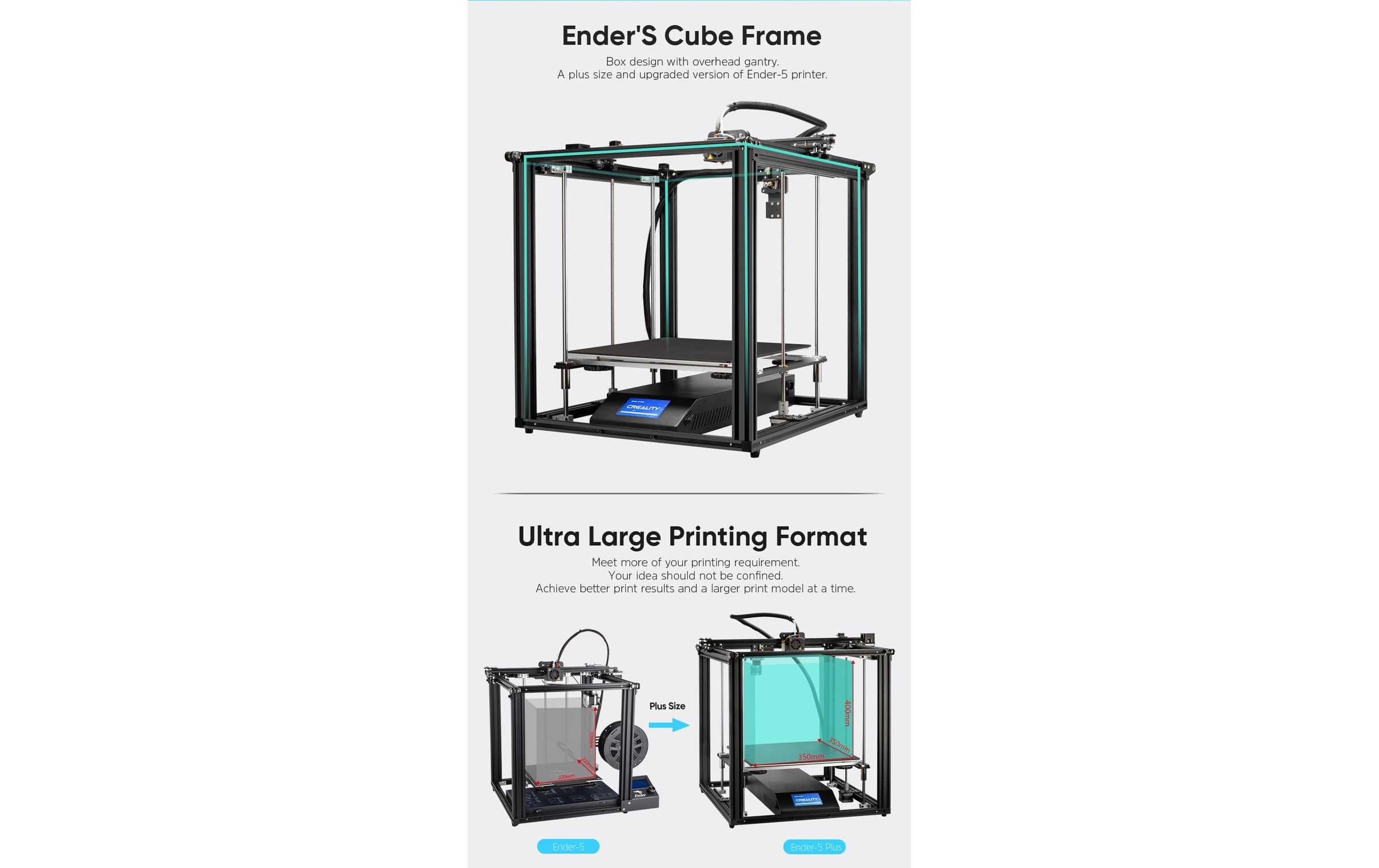 Creality 3D-Drucker »Ender-5 Plus«