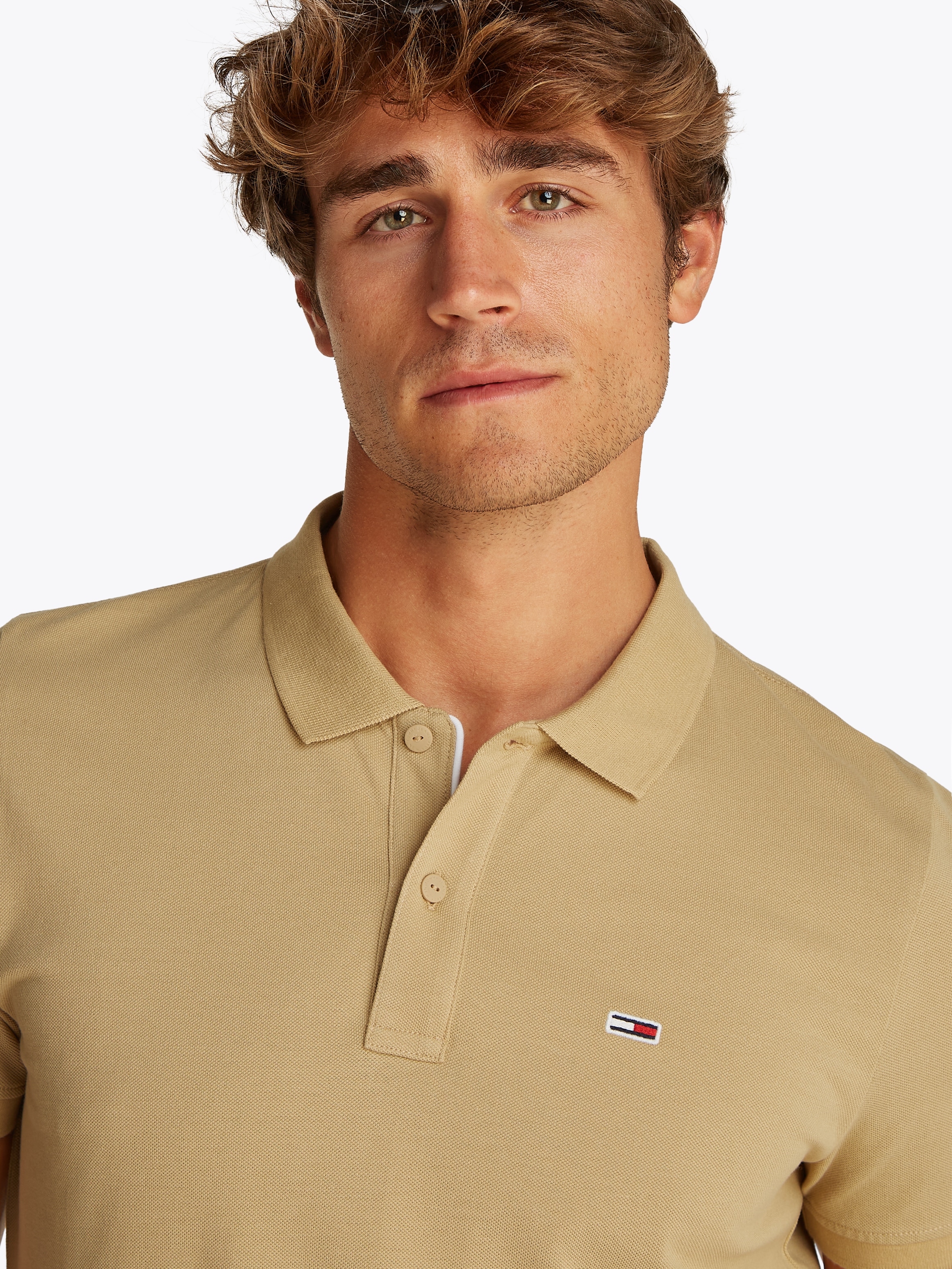 Tommy Jeans Poloshirt »TJM SLIM PLACKET POLO EXT«