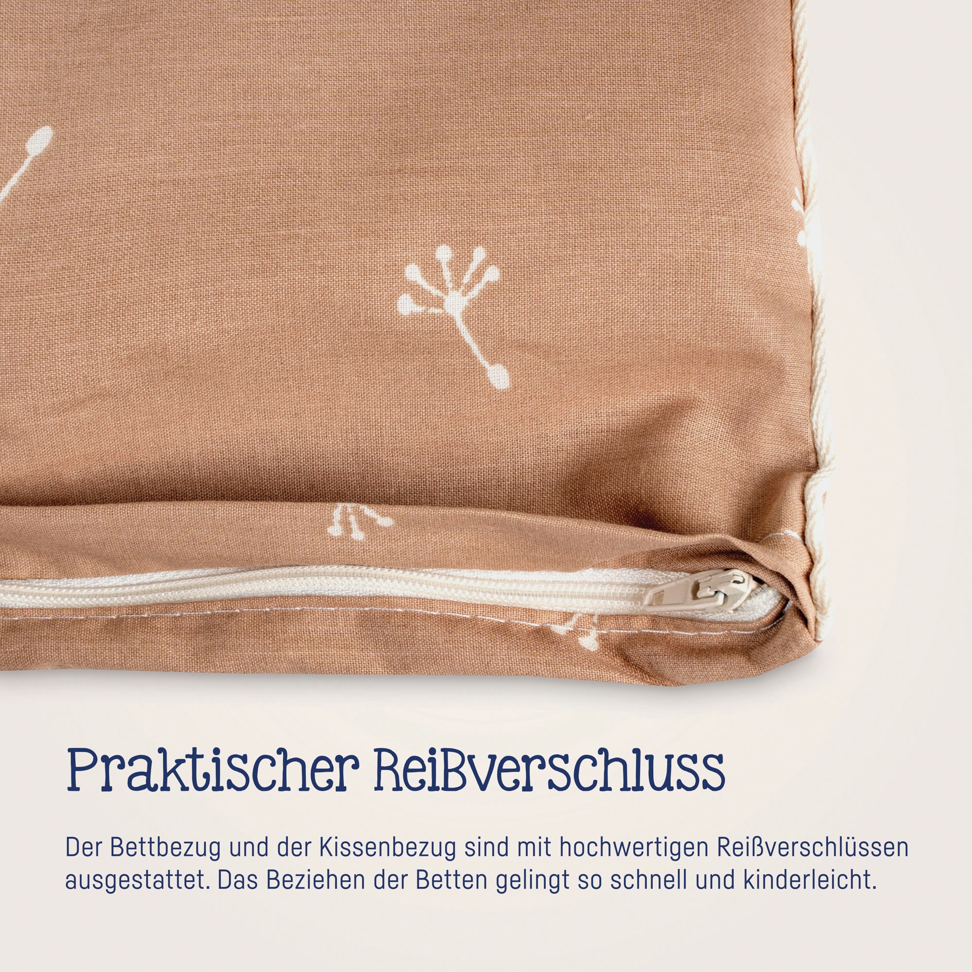 Julius Zöllner Kinderbettwäsche »Baby- und Kinderbettwäsche aus 100% Bio-Baumwolle«, erhältlich in den Grössen 80x80+35x40cm und 100x135+40x60cm