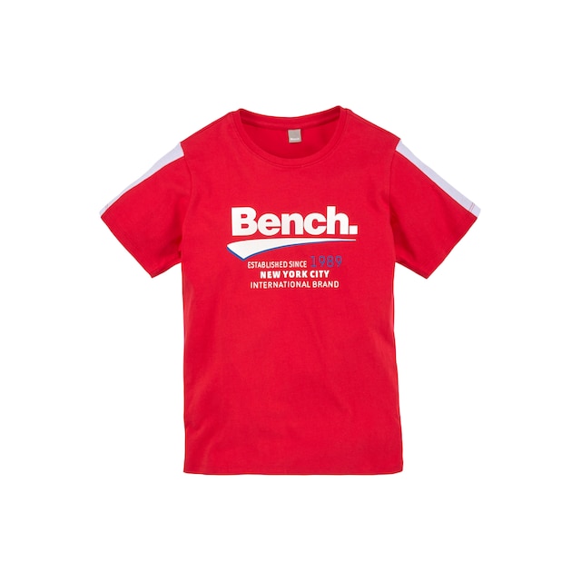Bench. T-Shirt »mit farbigem Ärmeleinsatz« | Boutique en ligne  Jelmoli-Versand