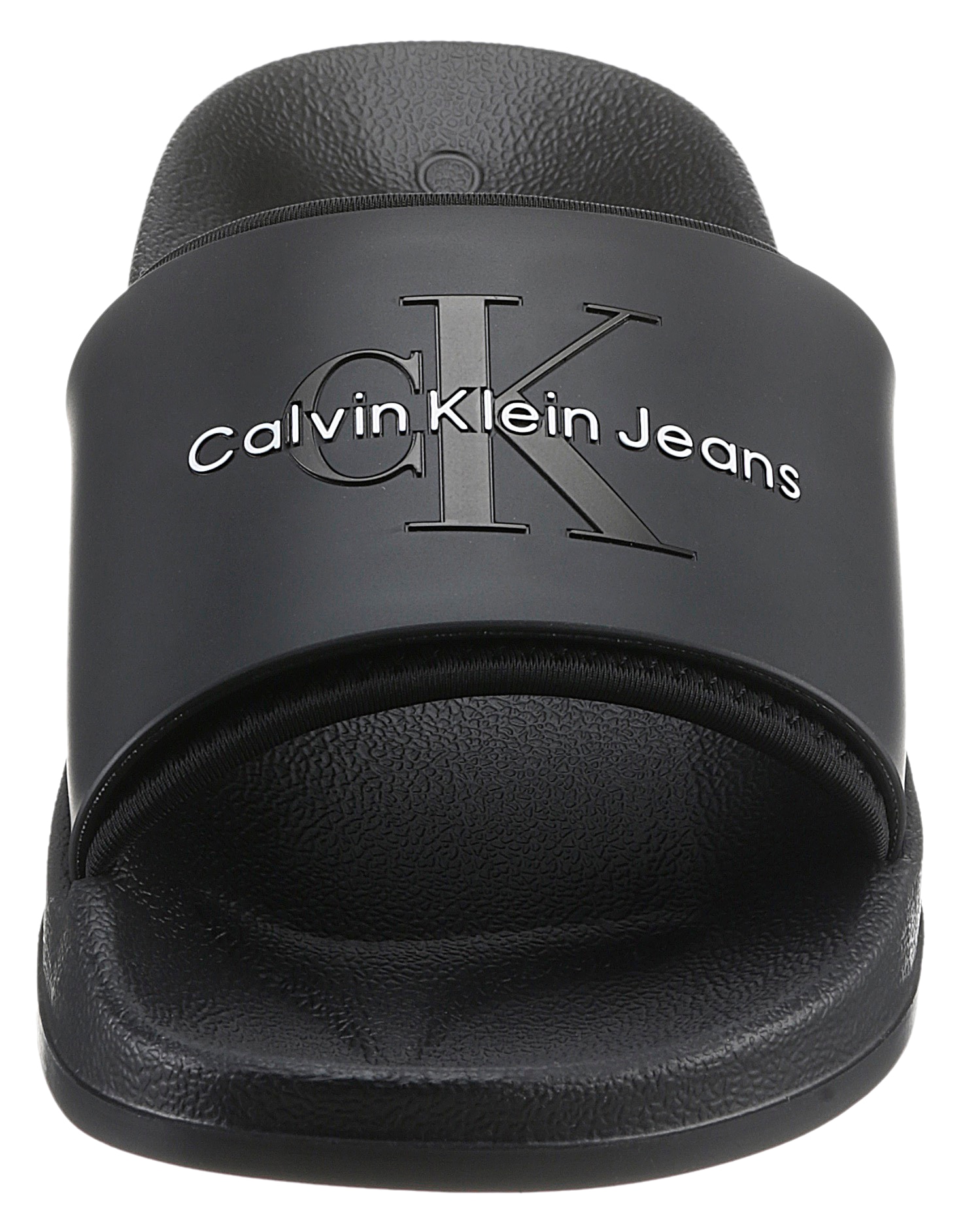 Calvin Klein Jeans Badepantolette »FERRIS 1R«, Sommerschuh, Poolslides, Schlappen, für Strand und Schwimmbad