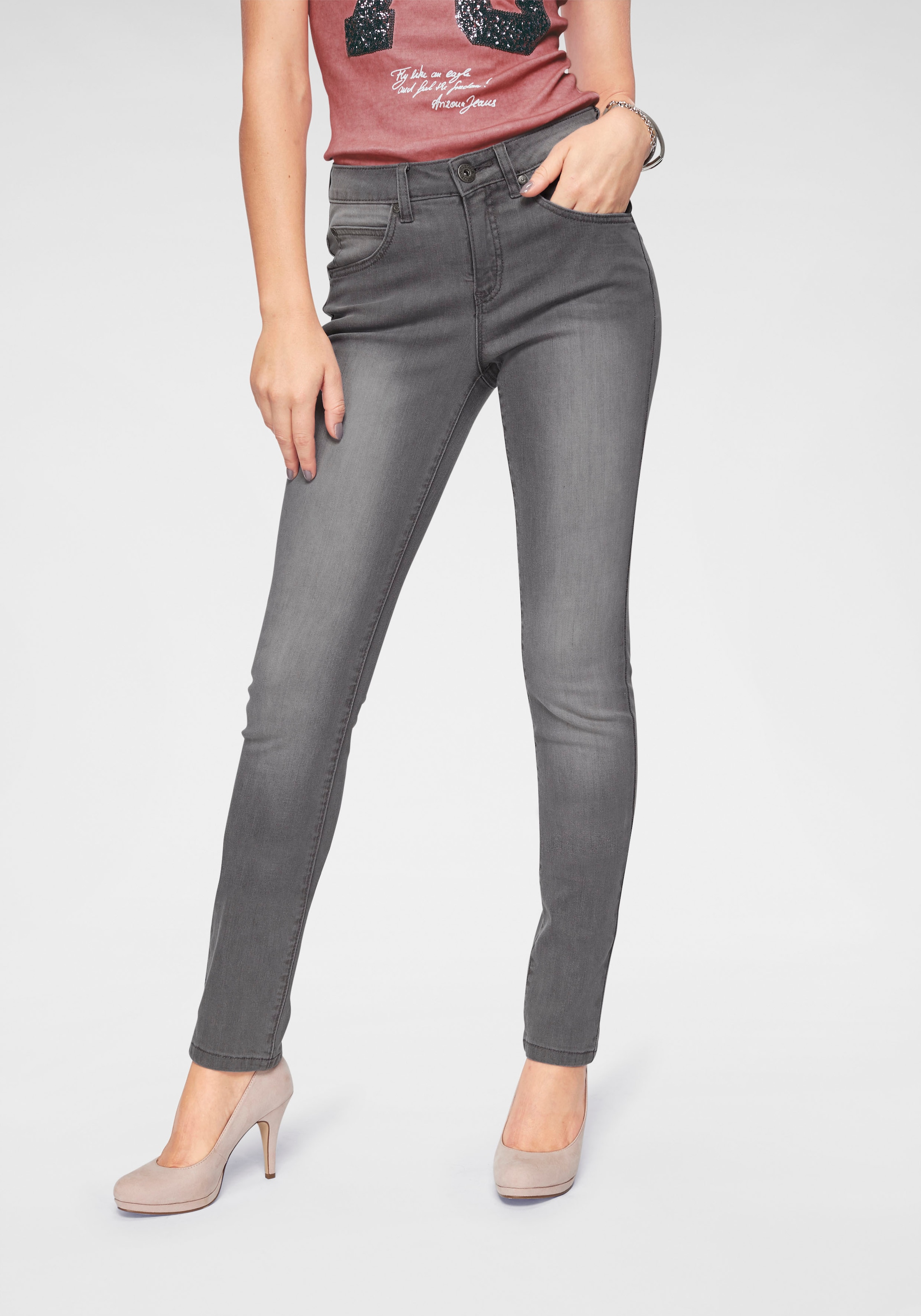 Arizona Slim-fit-Jeans »Curve-Collection«, High Waist