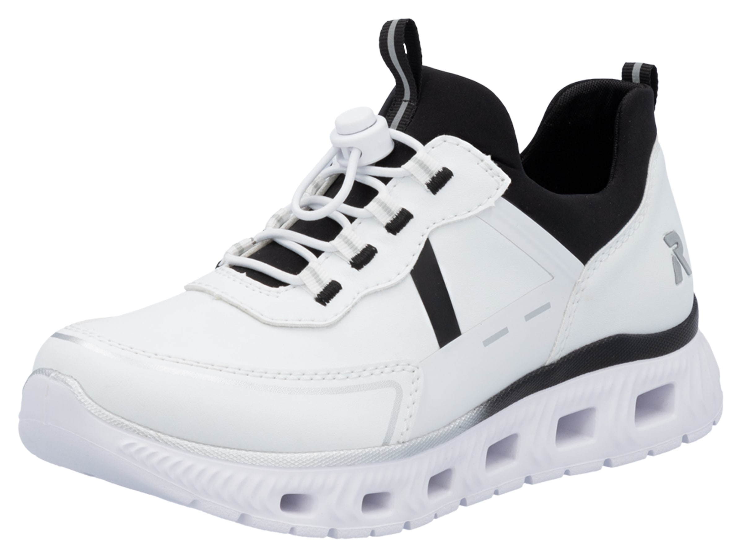 Rieker Slip-On Sneaker "Edina" Chunky Slipper, Freizeitschuh in veganer Verarbeitung