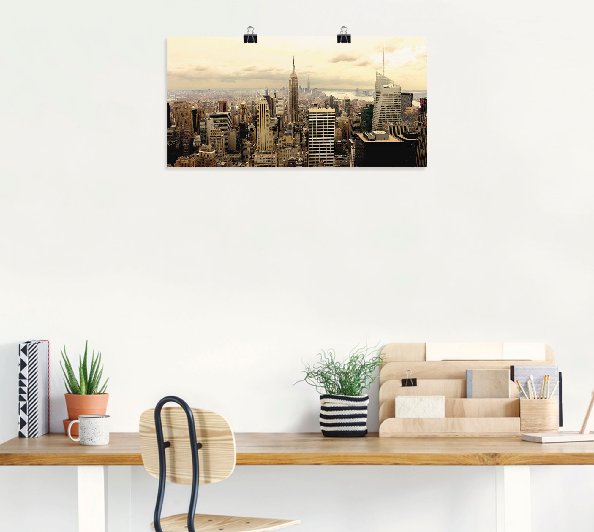 Artland Wandbild »Skyline Manhattan - New York«, Amerika, (1 St.), als Alubild, Outdoorbild, Leinwandbild, Poster, Wandaufkleber