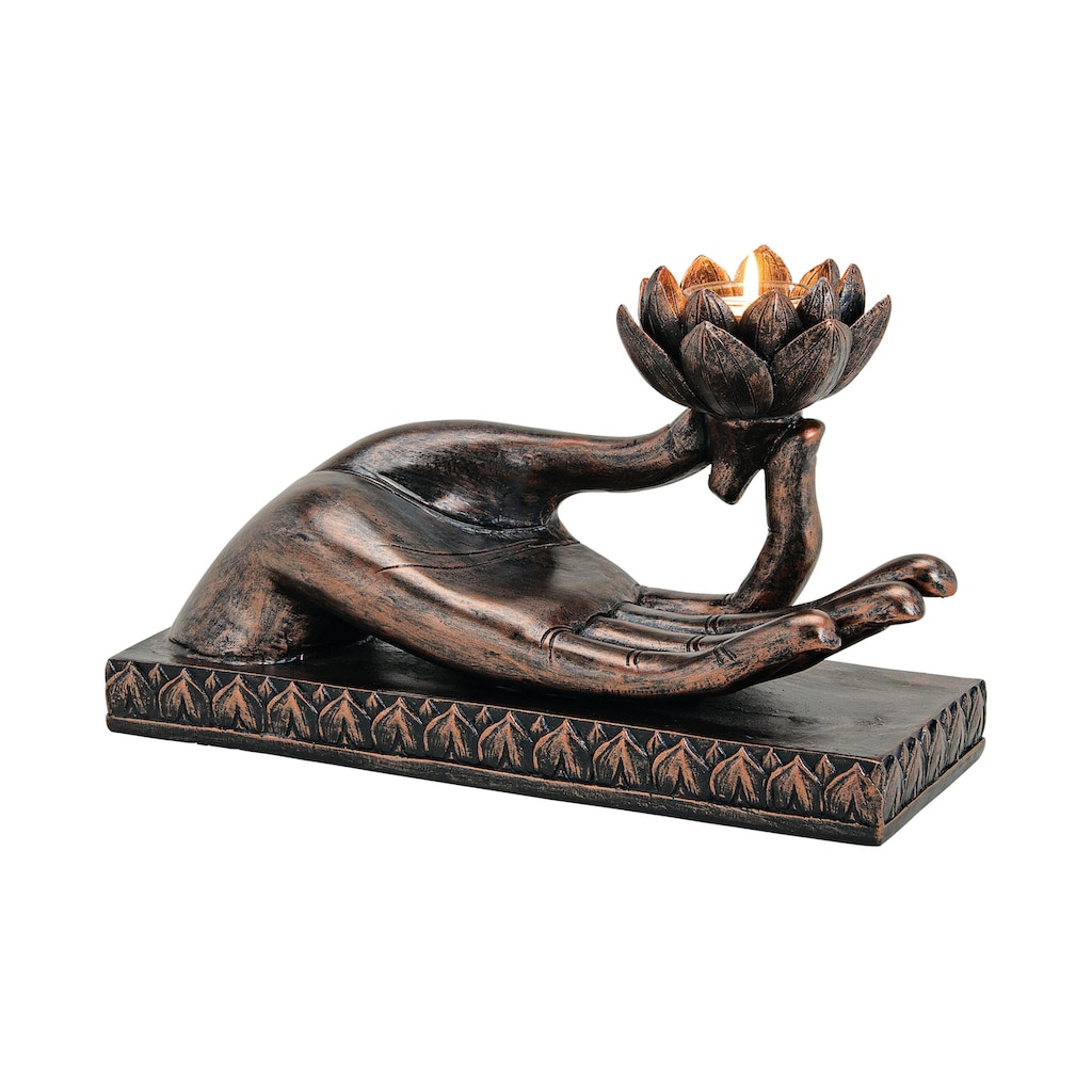 Dekofigur »G. Wurm Buddha Hand 32 x 19 x 15 cm«