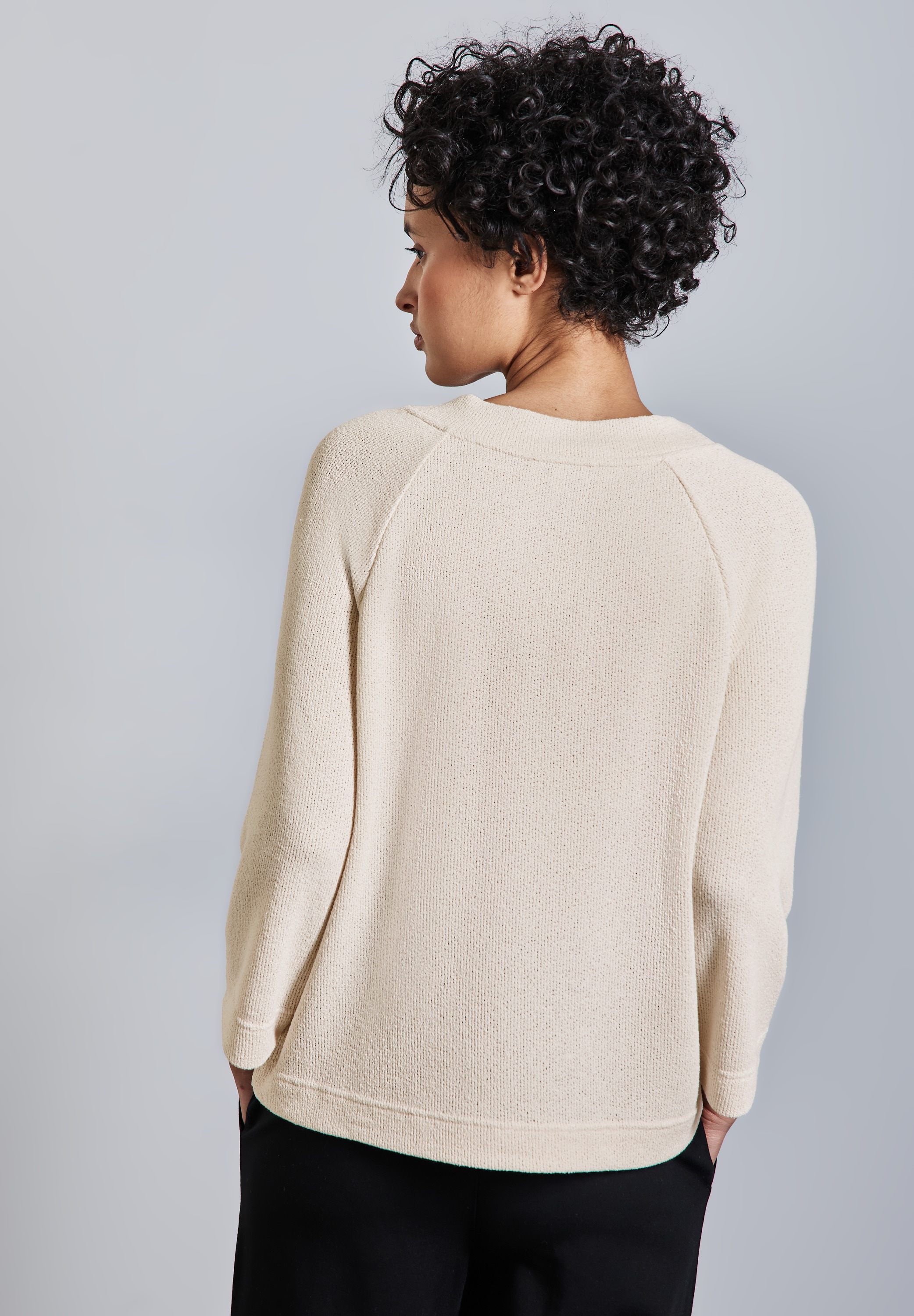 STREET ONE 3/4 Arm-Pullover, mit U-Boot Ausschnitt