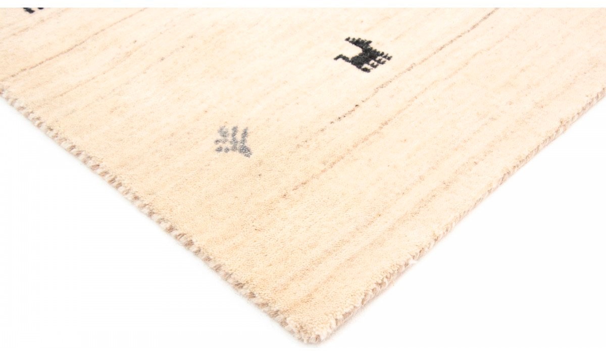 carpetfine Wollteppich »Gabbeh Uni, auch als Läufer und Rund erhältlich«, rechteckig, 15 mm Höhe, reine Wolle, handgewebt, Gabbeh Loom Tiermotiv, grosse Farbauswahl