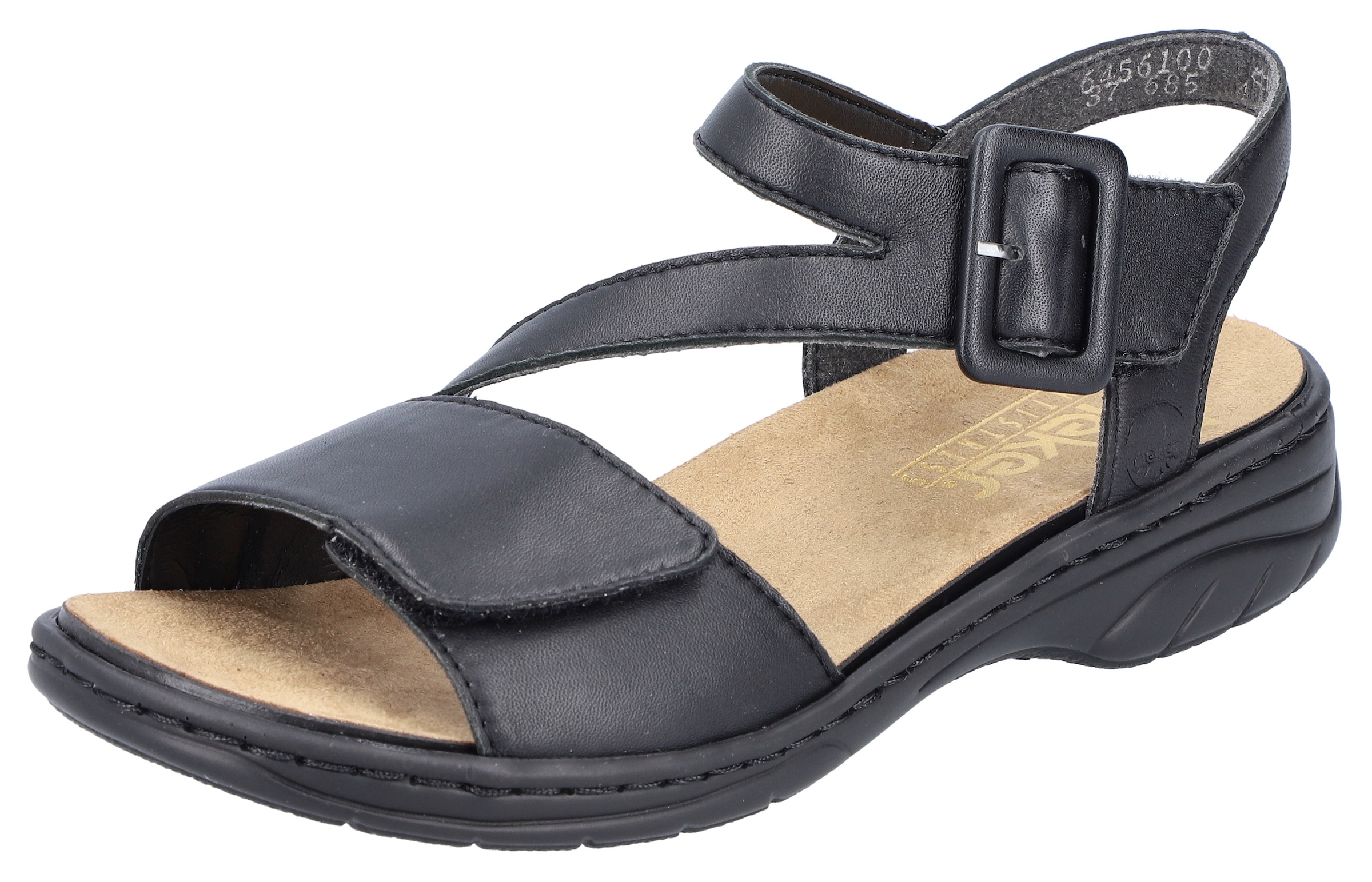 Rieker Sandale, Sommerschuh, Sandalette, Klettschuh, mit Klettverschluss