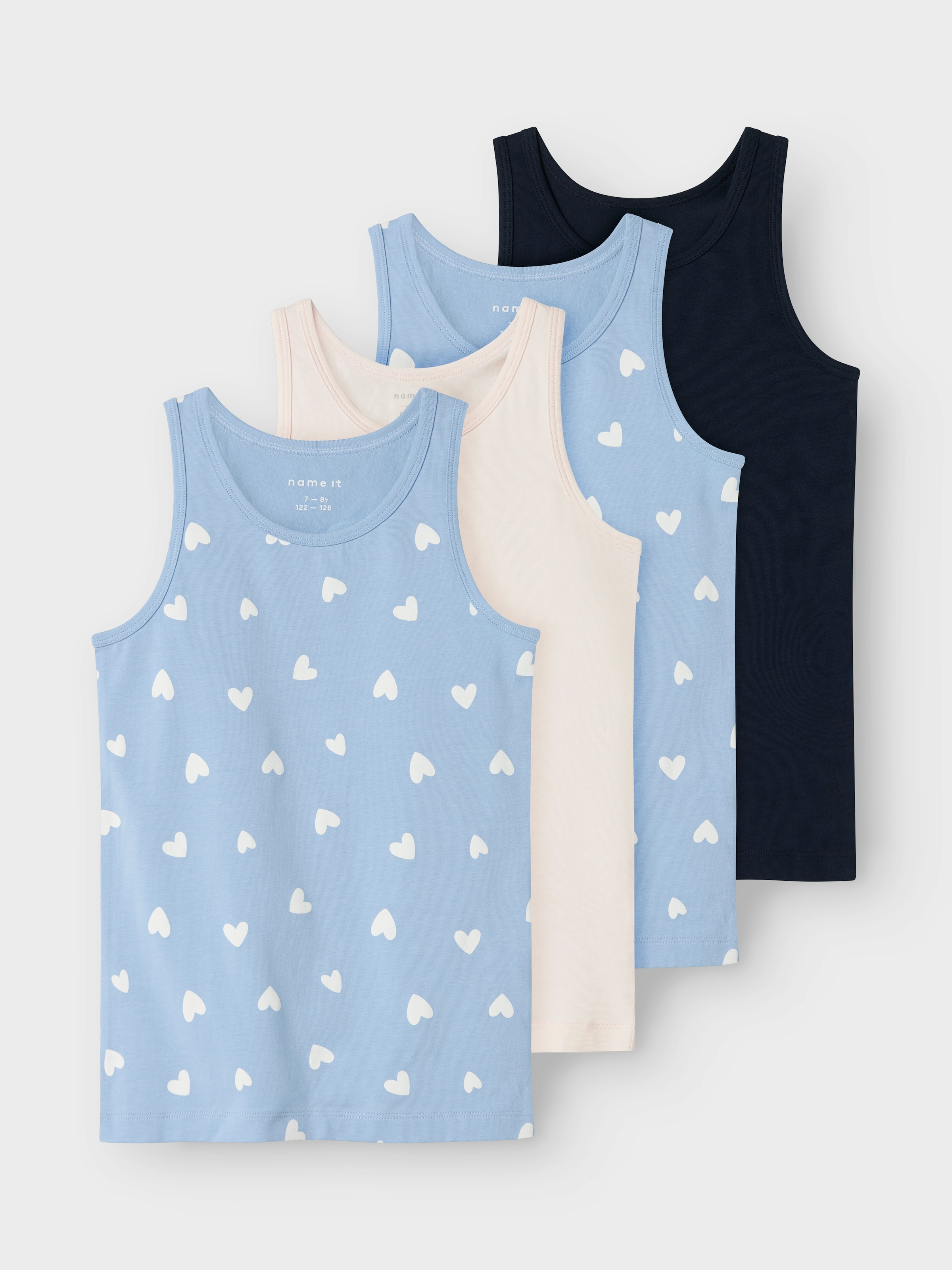 Name It Unterhemd »NKFTANK TOP 4P HEARTS NOOS« Packung, 4 Stk.