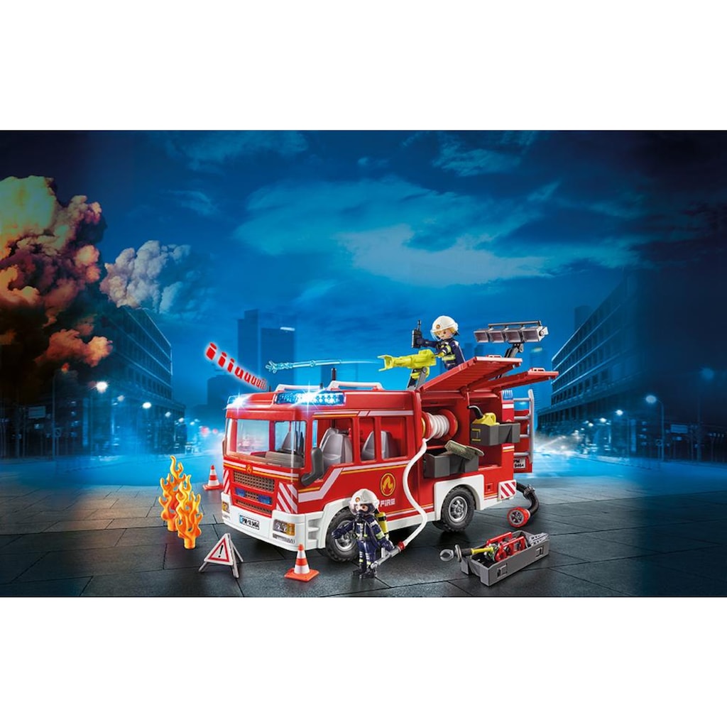Playmobil® Konstruktions-Spielset »Feuerwehr-Rüstfahrzeug (9464), City Action«, Made in Germany