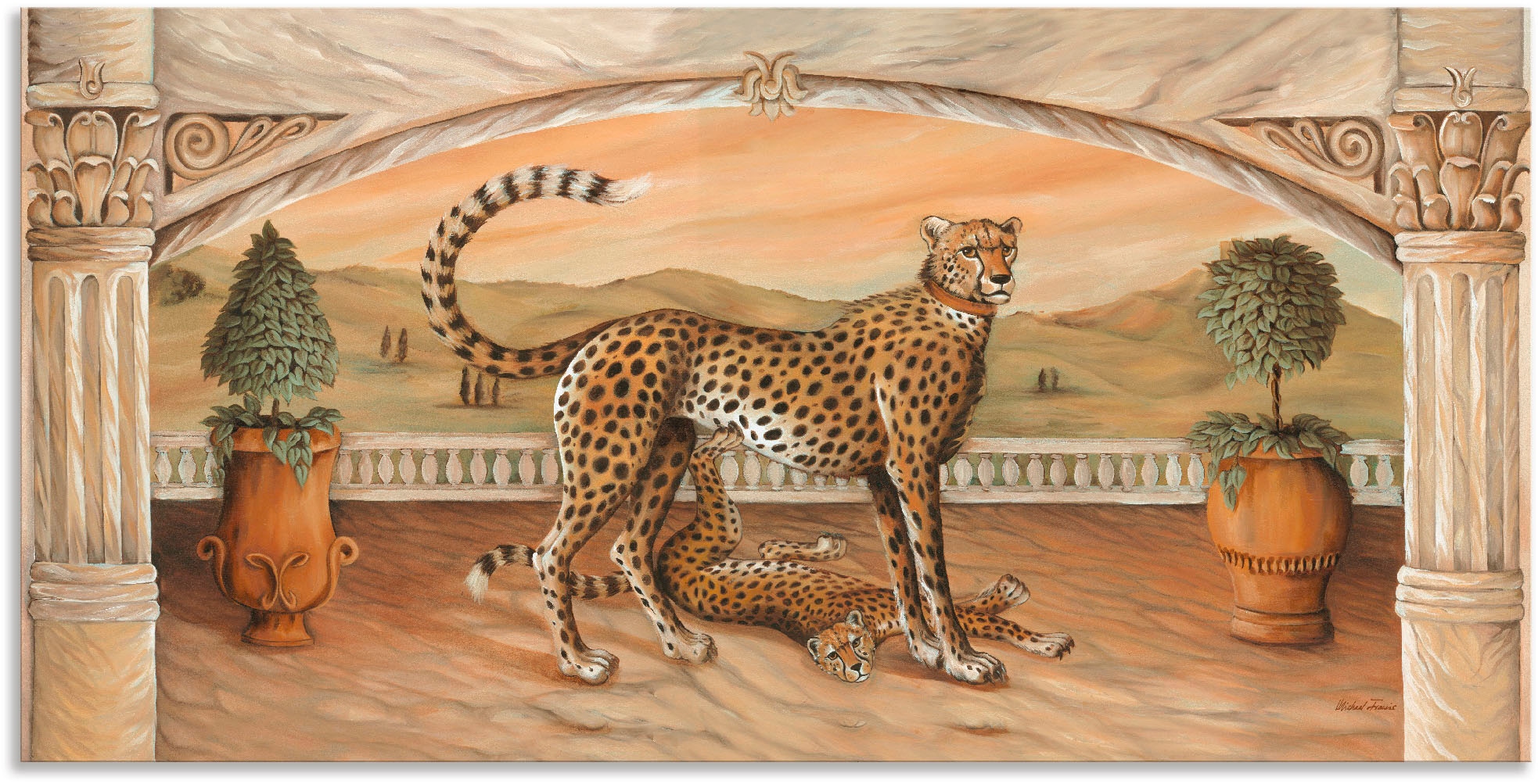 Artland Wandbild »Geparden Wildtiere, St.), Bogen«, bestellen Jelmoli-Versand Grössen versch. Wandaufkleber in online unterm Leinwandbild, Poster als Alubild, | oder (1