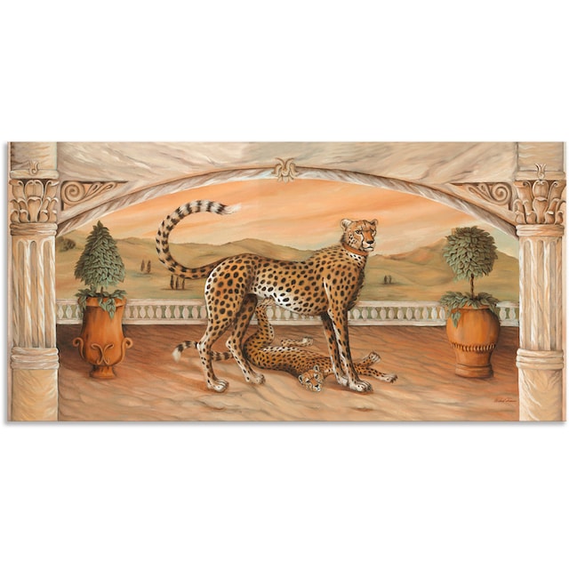 Artland Wandbild »Geparden unterm Bogen«, Wildtiere, (1 St.), als Alubild,  Leinwandbild, Wandaufkleber oder Poster in versch. Grössen online bestellen  | Jelmoli-Versand