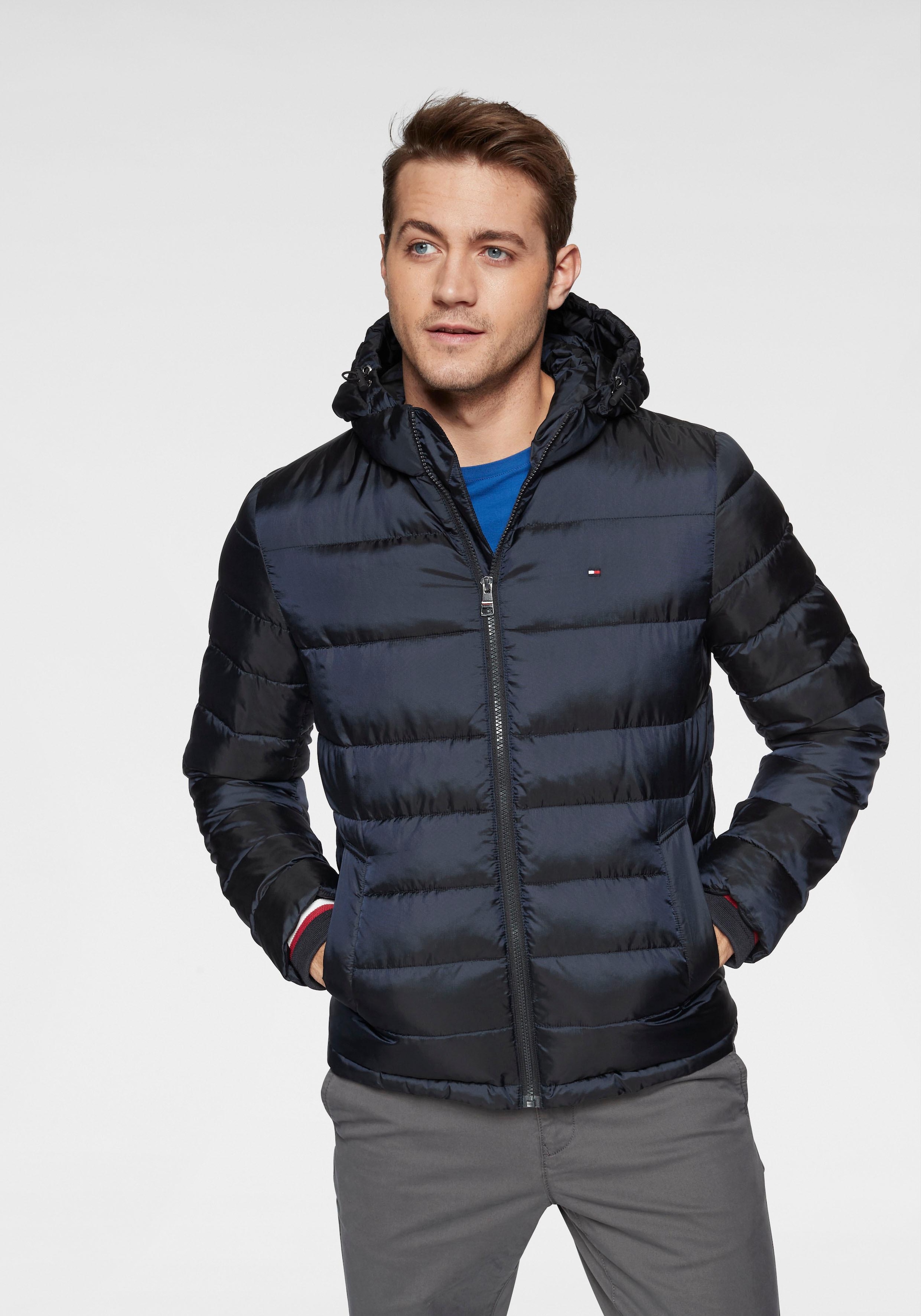 two tone hooded bomber tommy hilfiger