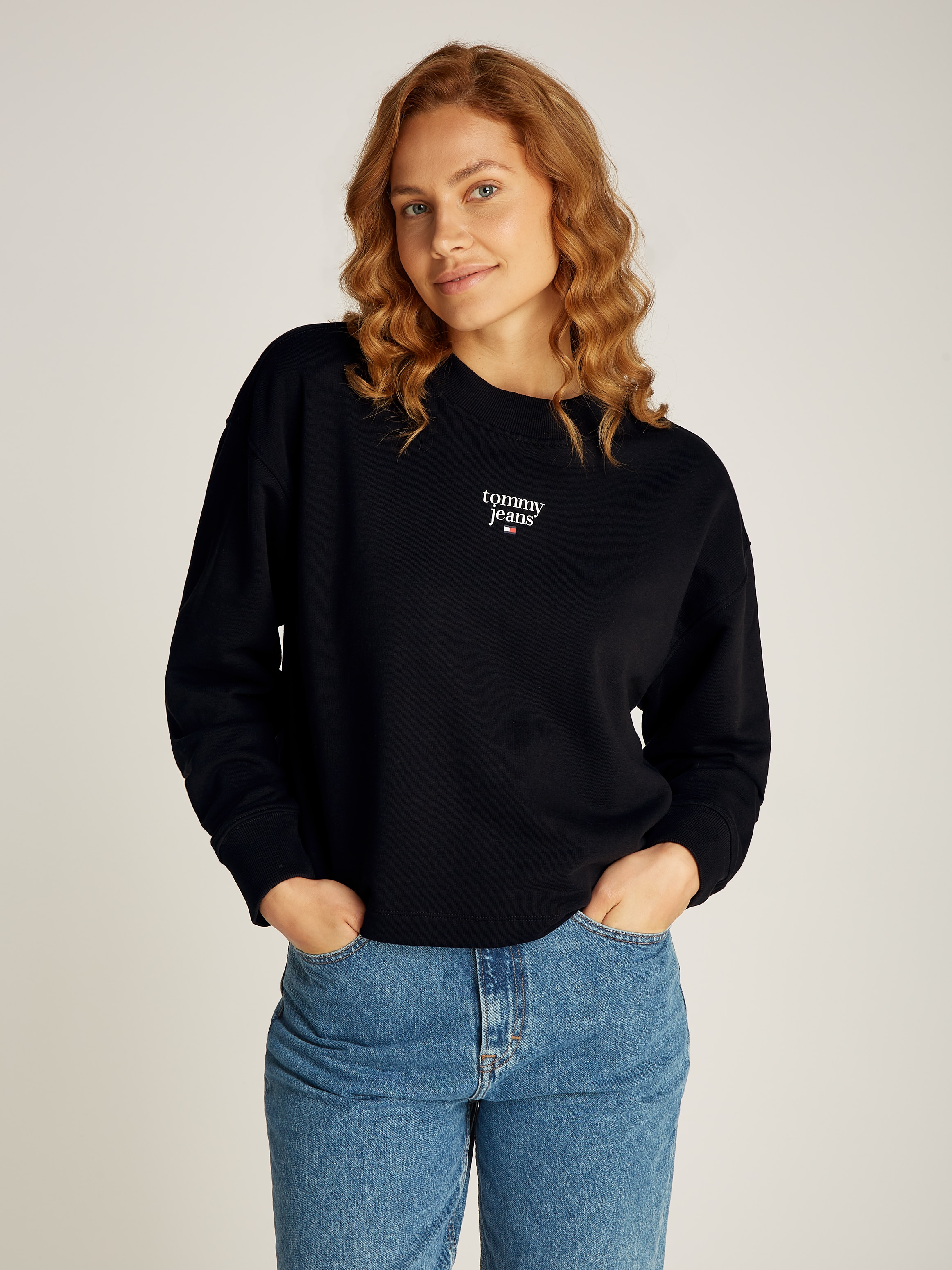 Sweatshirt »TJW ESSENTIAL LOGO 1 CREW EXT«, in Grossen Grössen mit Logoschriftzug