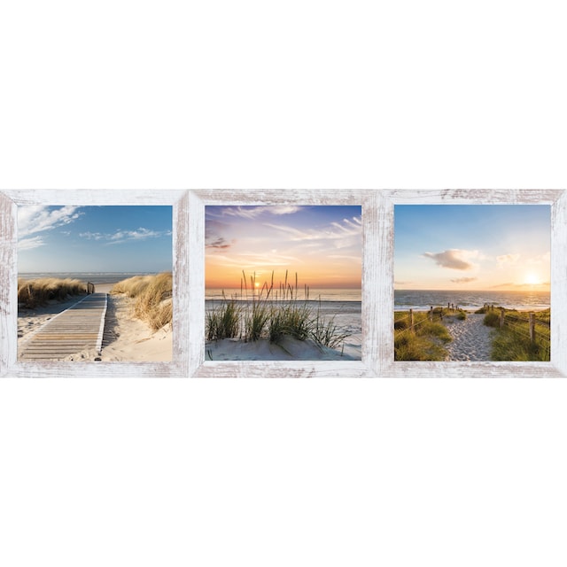 Bönninghoff Bild mit Rahmen »Strand, Sand, Sonne, 3er Set«, (1 St.) online  shoppen | Jelmoli-Versand