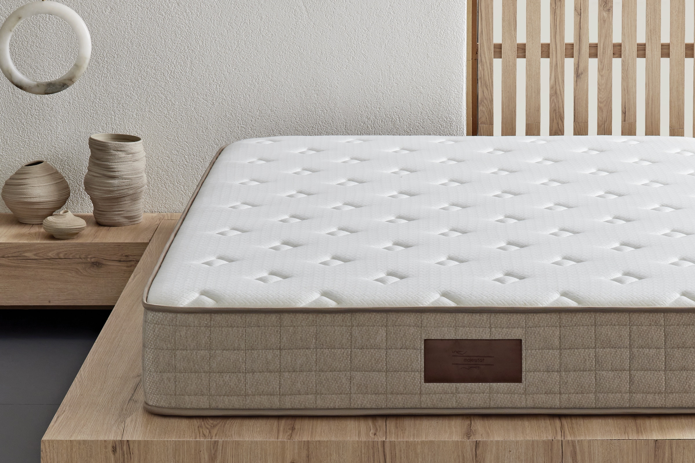 Yatas Bedding Taschenfederkernmatratze »Majestät First Class, Matratze 90x200, 140x200 cm & weitere Grössen«, 30 cm hoch, Raumgewicht: 28 kg/m³, 406 Federn, (1 St., 1-tlg.), H2, wendbar, ergonomisch, atmungsaktiv