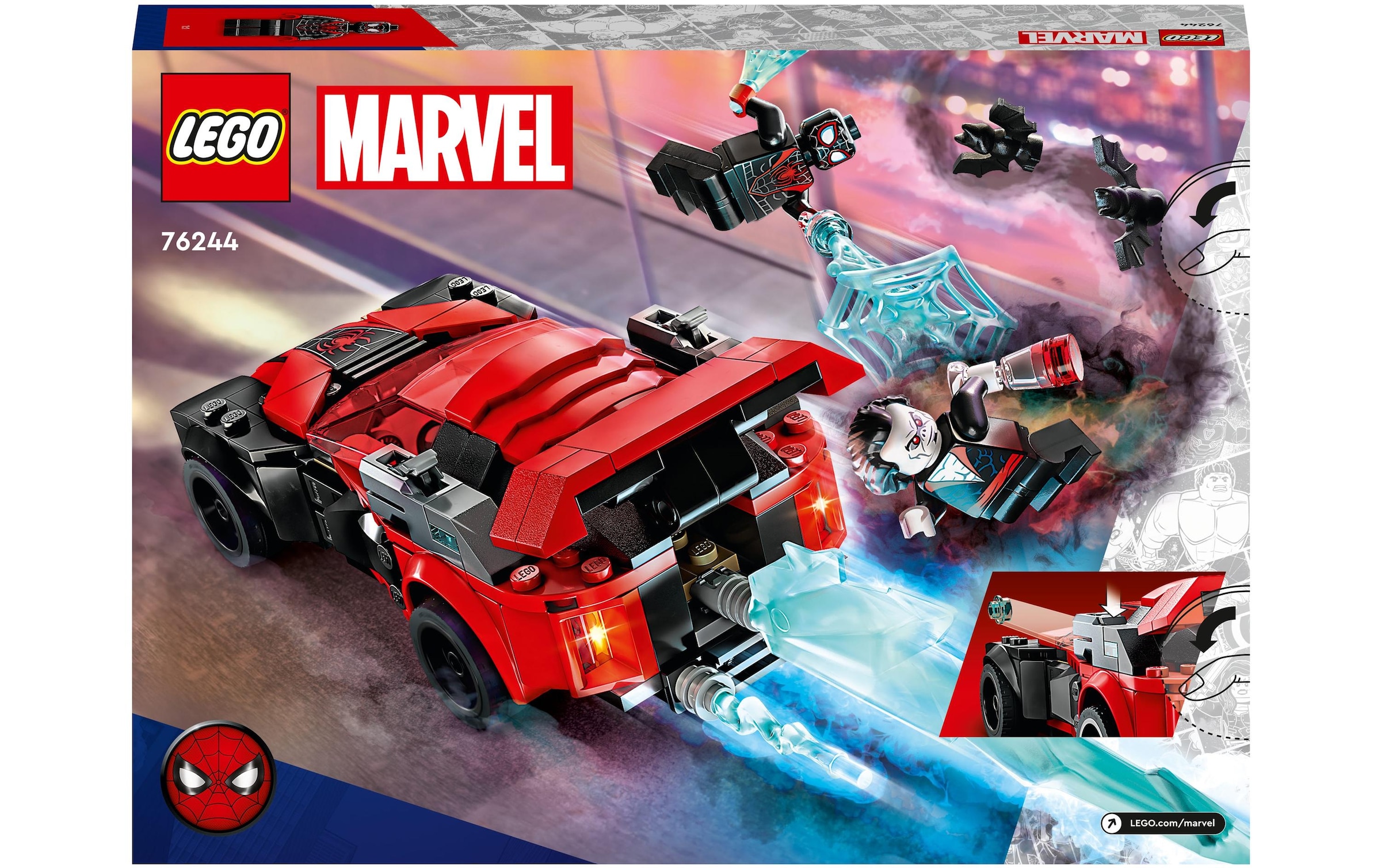 LEGO® Konstruktionsspielsteine »Miles Morales vs. Morbius«, (220 St.)