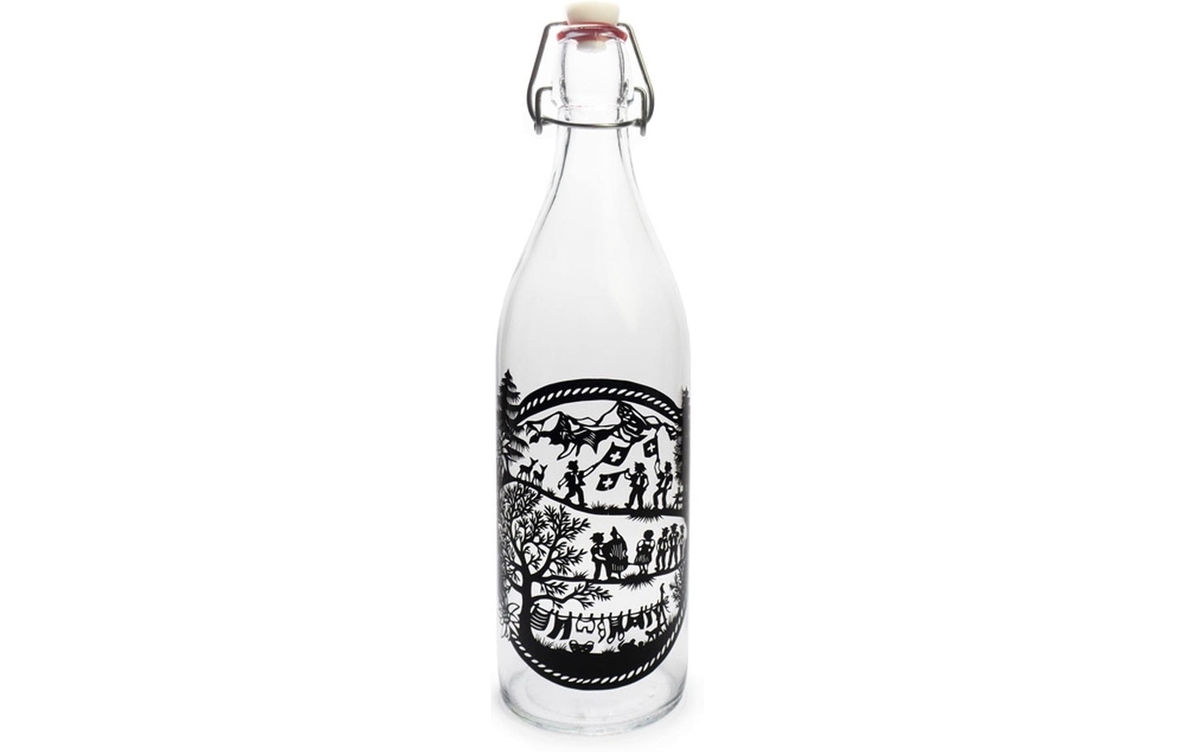 Trinkflasche »Glasflasche 1L Swiss Tradition«
