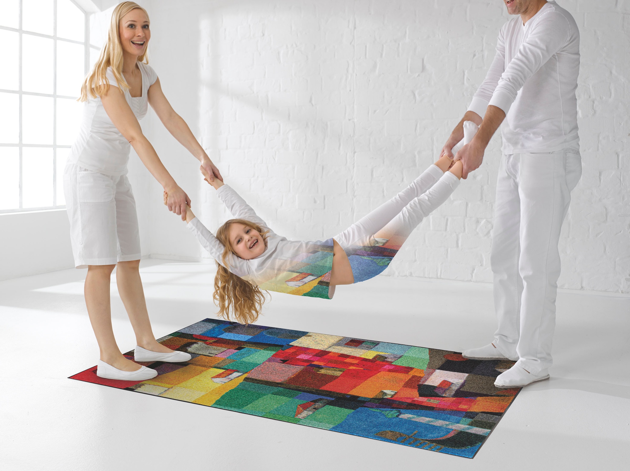 wash+dry by Kleen-Tex Teppich »Venetien«, rechteckig, 7 mm Höhe, rutschhemmend, In- und Outdoor geeignet, waschbar