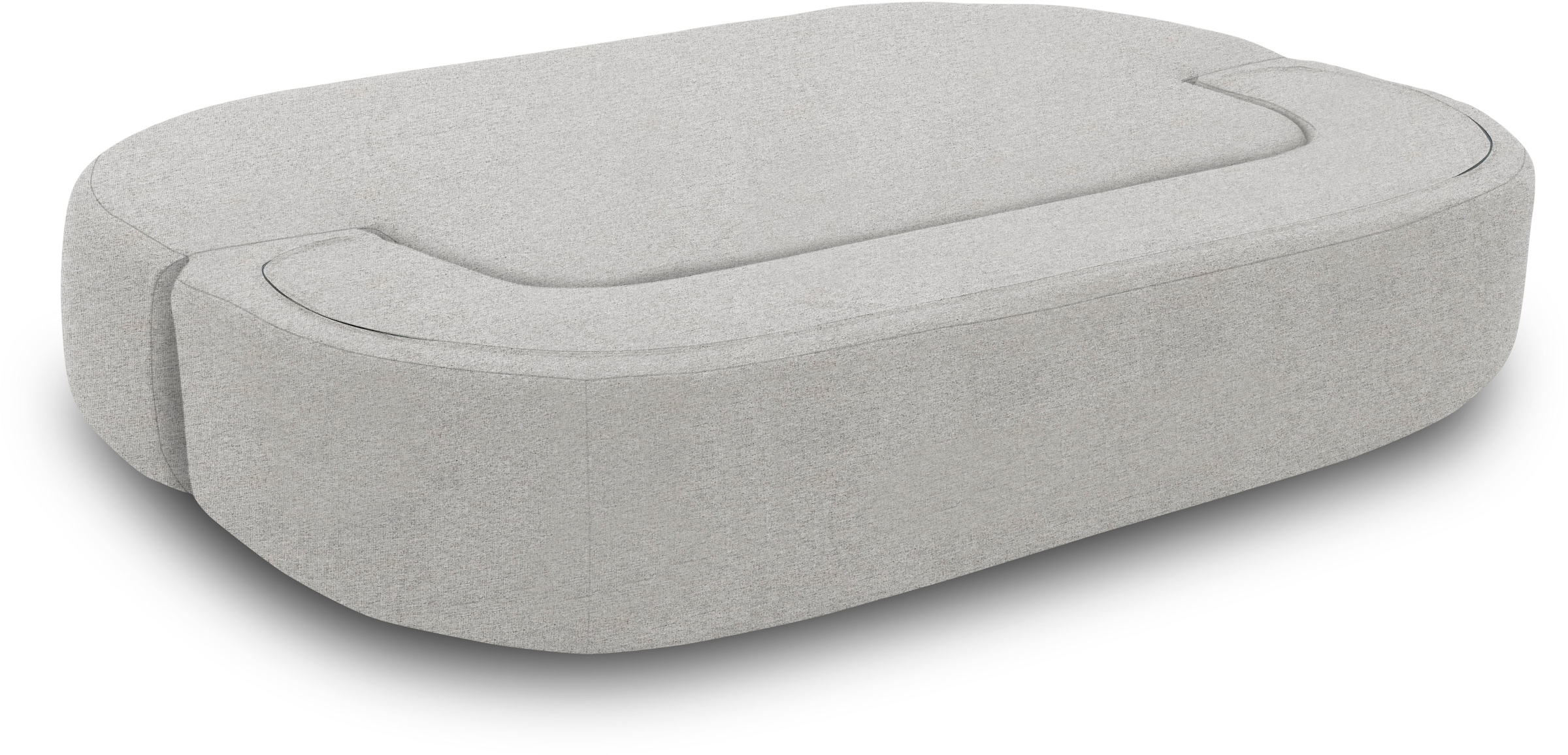 INOSIGN Schlafsofa »Denair oval Federkern, Bettsofa, organisches Design. Breite 208cm«, 2-Sitzer durch Klappen verwandeln in eine Liegefläche