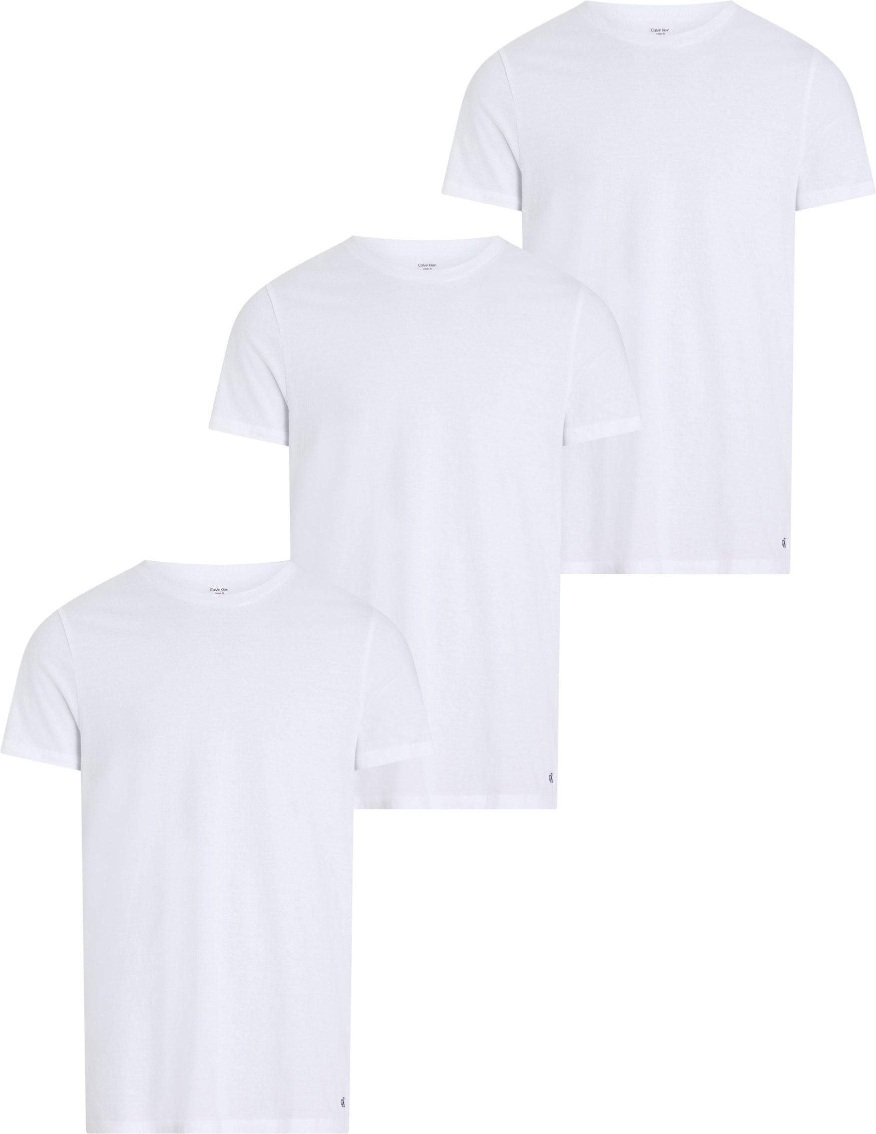 Calvin Klein Underwear T-Shirt »S/S CREW NECK 3PK« Packung, 3er-Pack, 3 Stk. mit Logostickerei