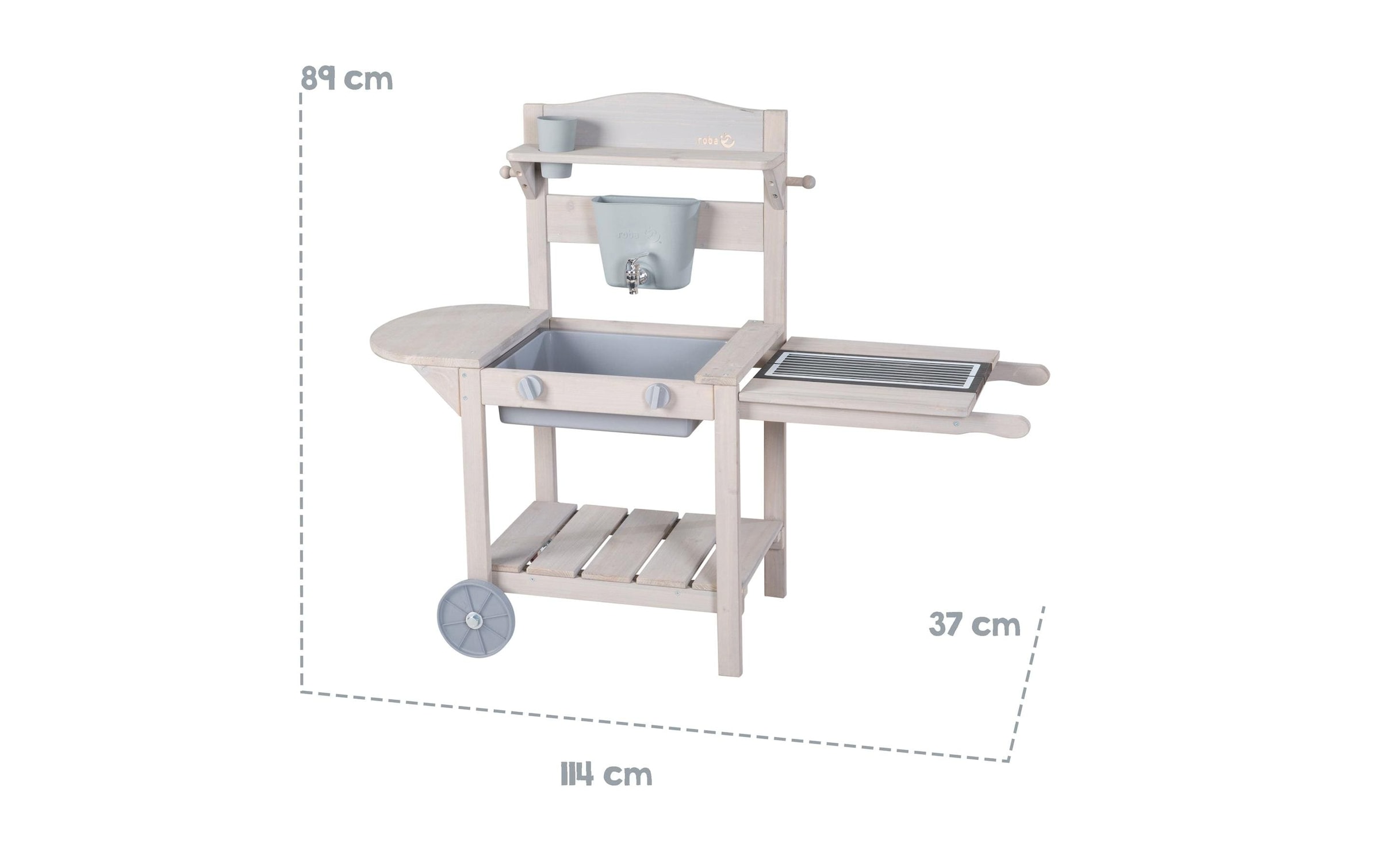roba® Outdoor-Spielküche »BBQ Grau«