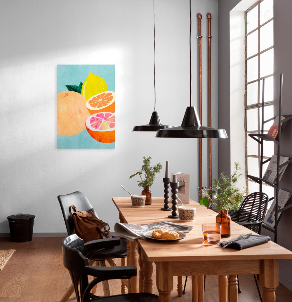Komar Leinwandbild »Mint and Lemonade - Grösse 40 x 60 cm«, Natur, (1 St.), Keilrahmenbild mi Echtholzrahmen