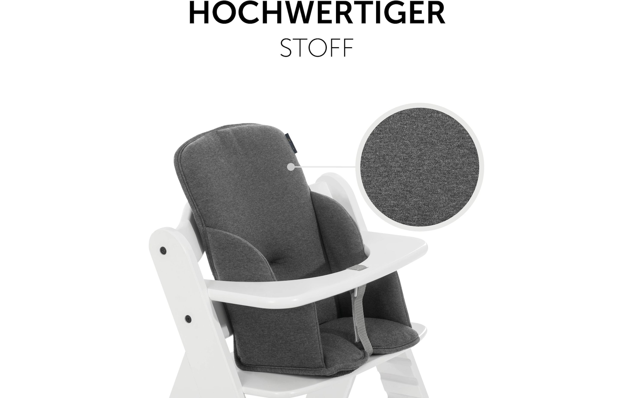 Hauck Sitzverkleinerer »Alpha Cosy Select Jersey Charcoal«, (1 tlg.)