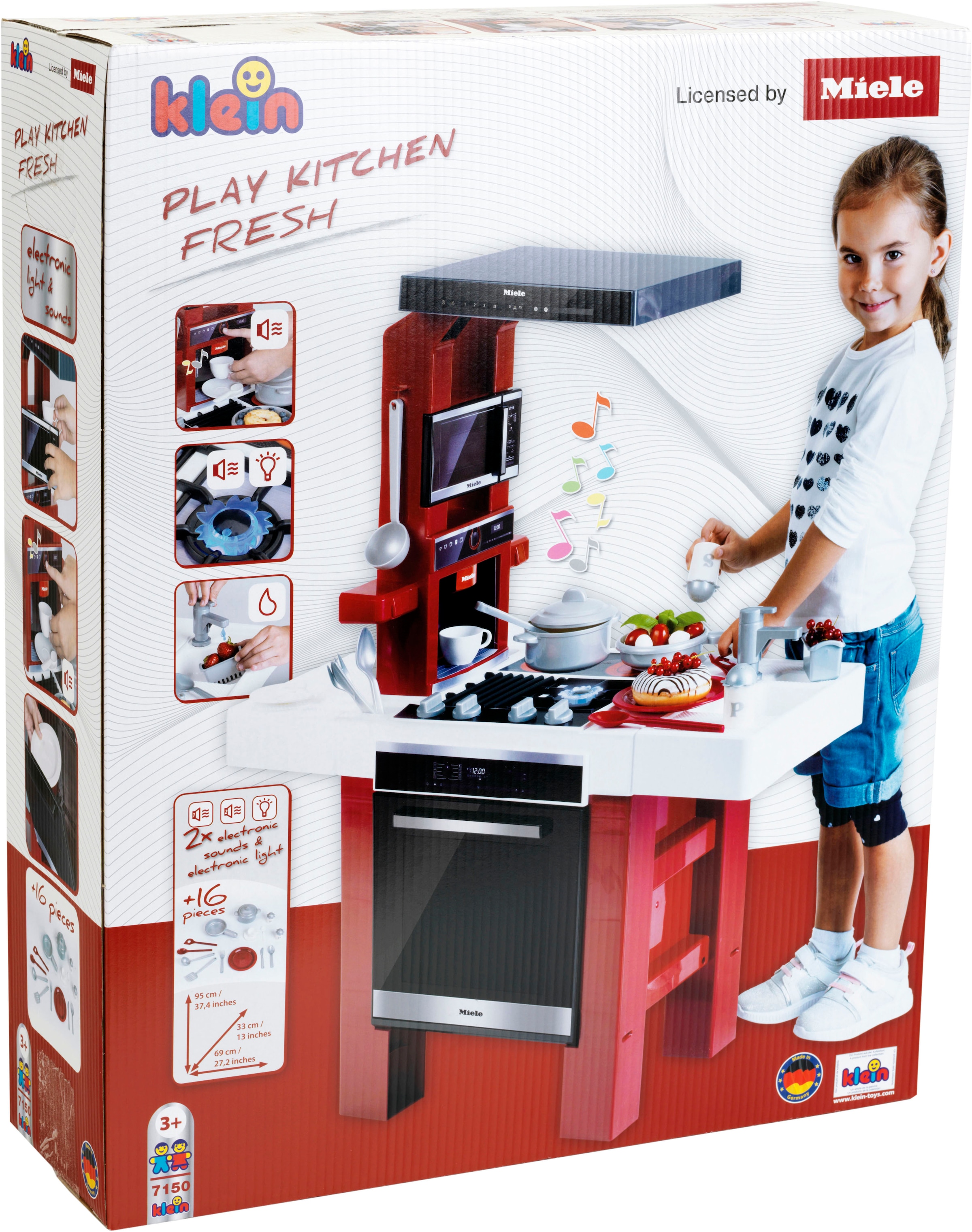 Klein Spielküche »Miele, Fresh«, inkl. Zubehör und Sound; Made in Germany
