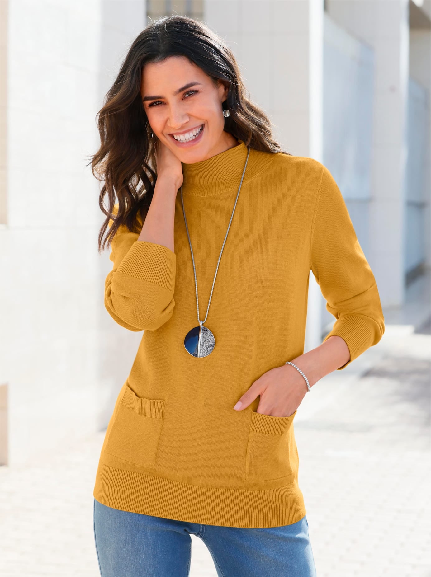 Inspirationen Stehkragenpullover »Stehkragen-Pullover«