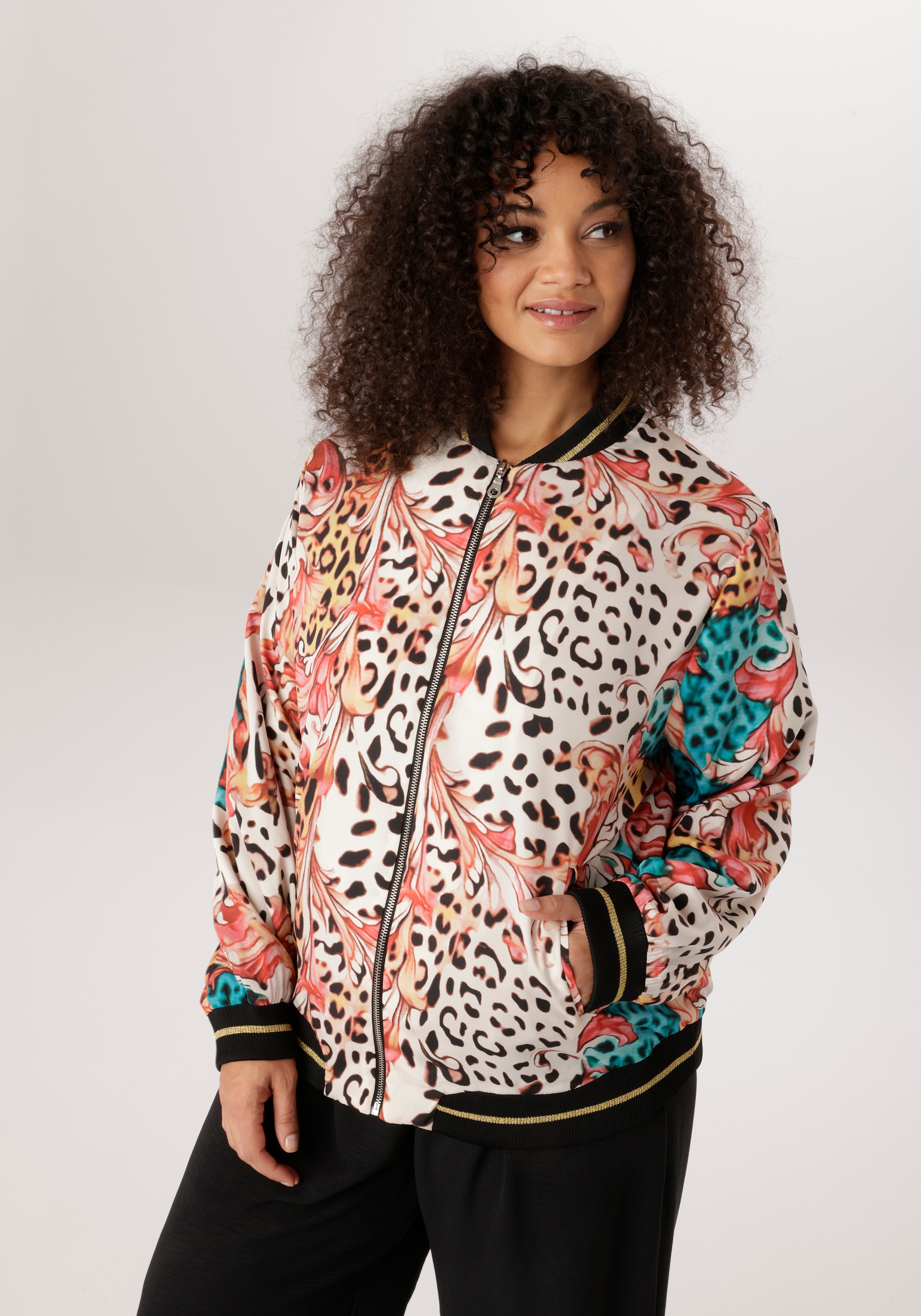 Aniston PLUS Blouson Mit Animaldruck