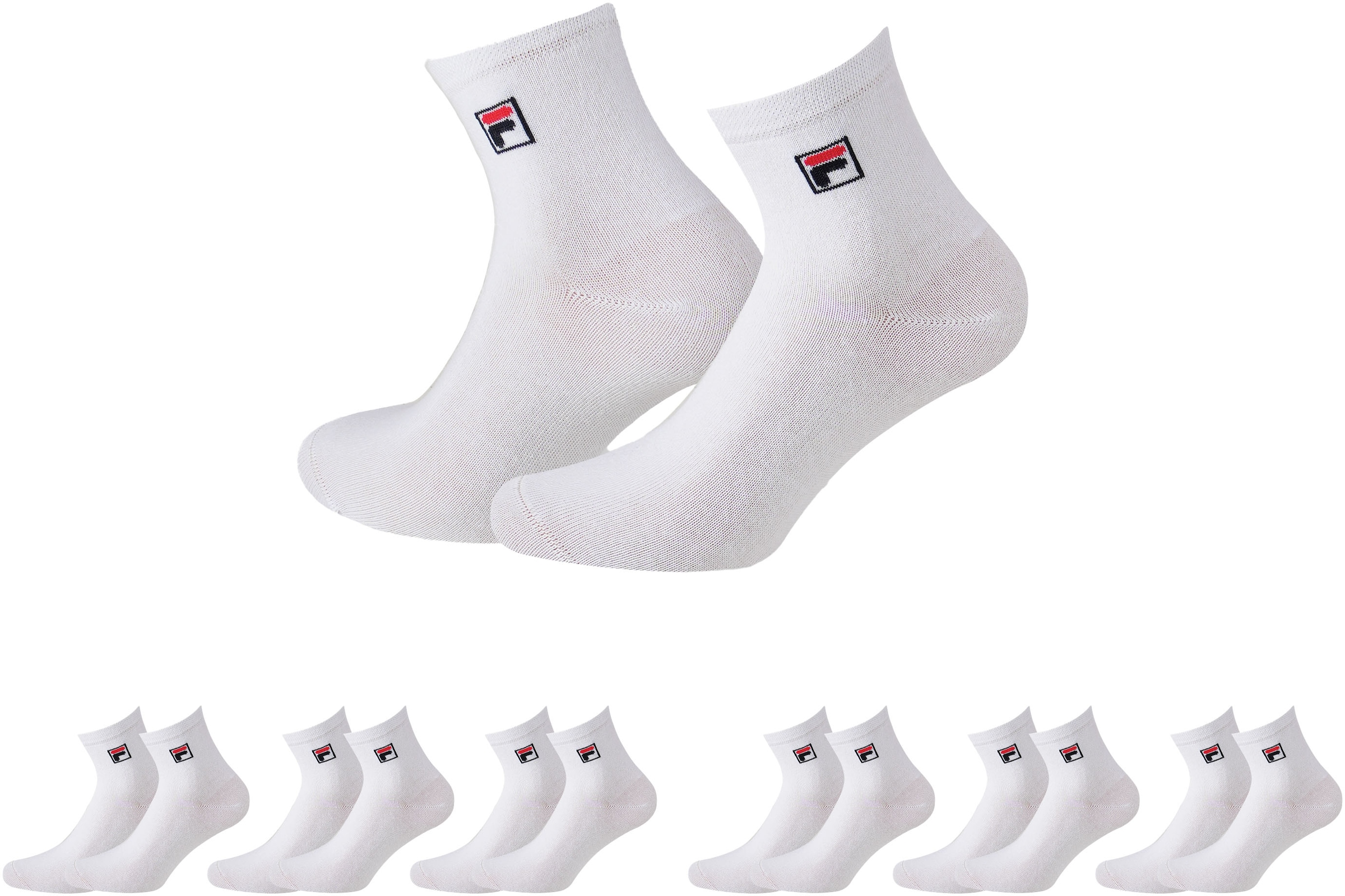 Fila Kurzsocken, (6er Pack), mit Logo-Schriftzug
