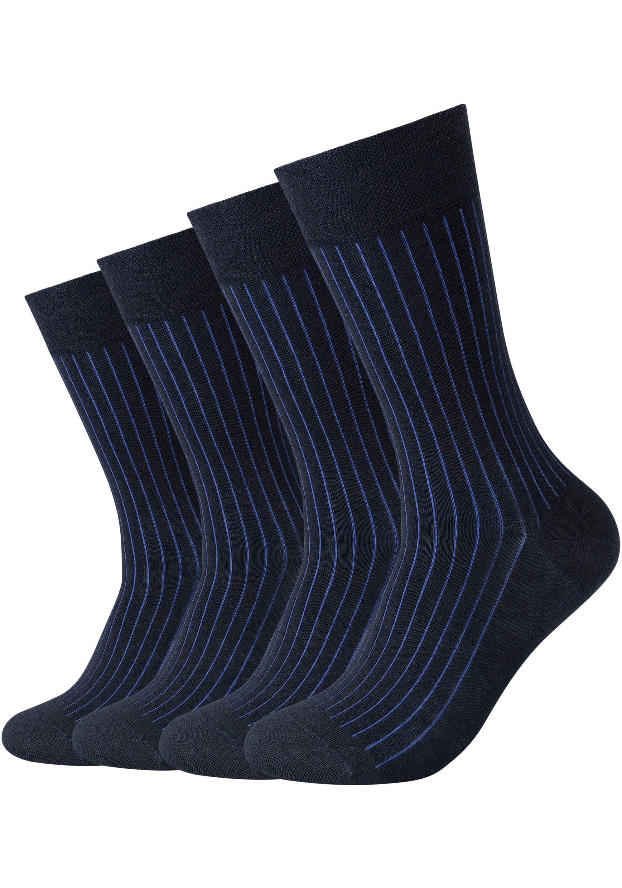 Camano Socken, online | Jelmoli-Versand Elegante 4 zweifarbige Paar), Rippstruktur feine, bestellen Optik: (Packung