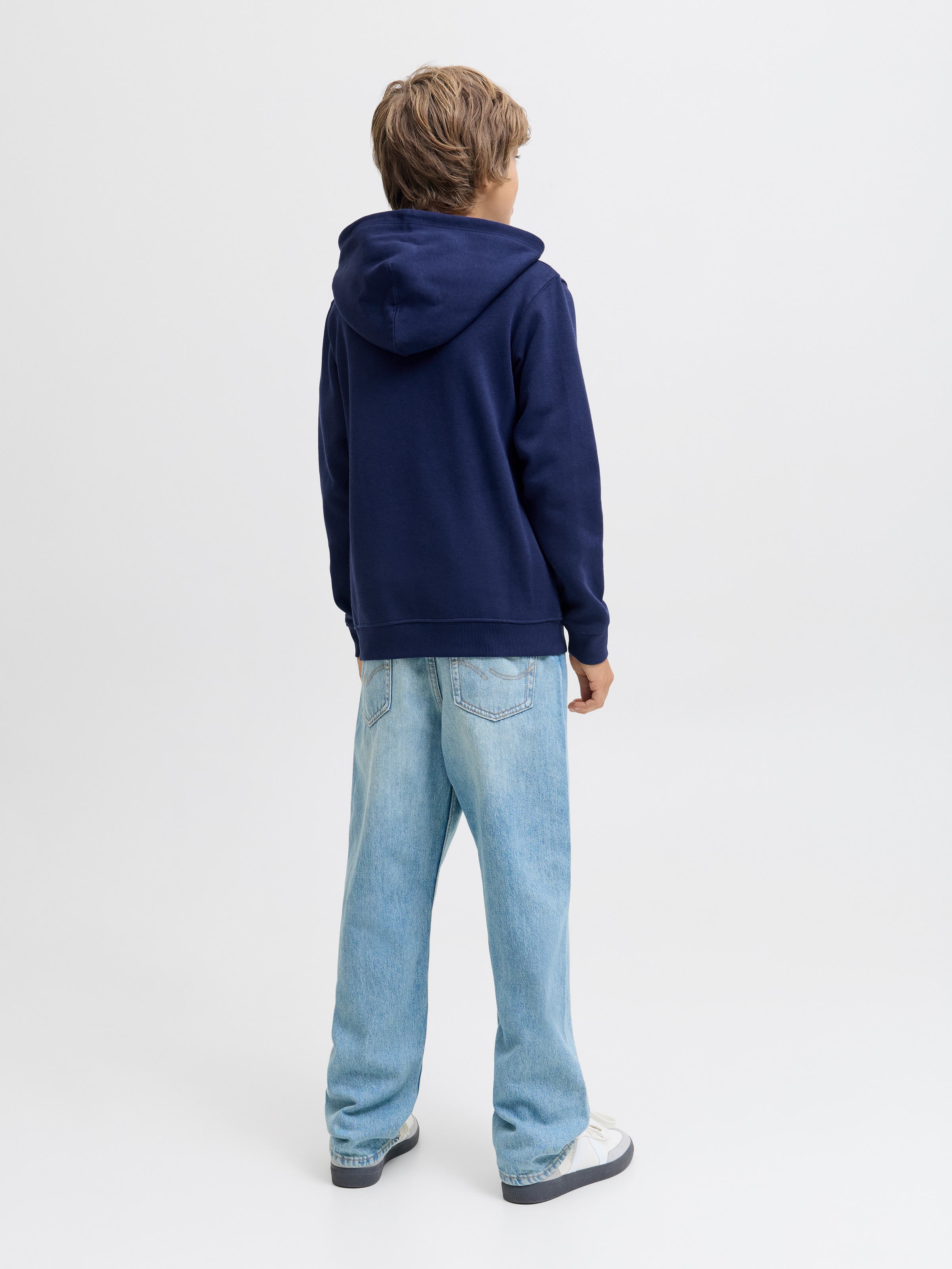 Jack & Jones Junior Kapuzensweatshirt »JORINWOOD BLOCK BRANDING SWEAT NOOS JNR«