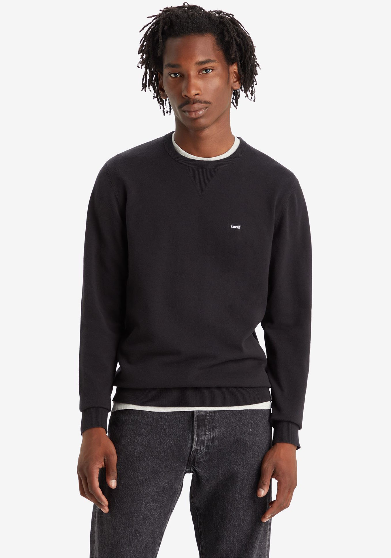 Levi's® Rundhalspullover »LIGHTWEIGHT HM SWEATER« Feingerippte Abschlüsse