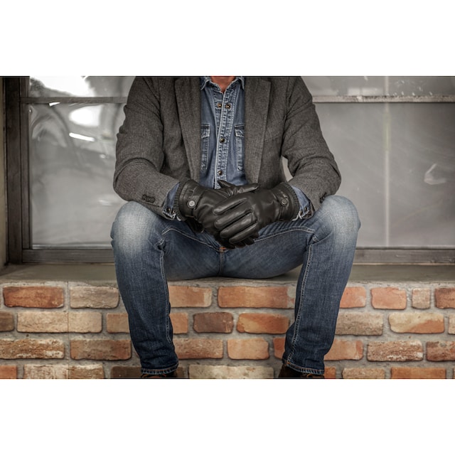PEARLWOOD Lederhandschuhe »Freddie«, Atmungsaktiv, Wärmeregulierend, Wind -  und Wasserabweisend online shoppen | Jelmoli-Versand