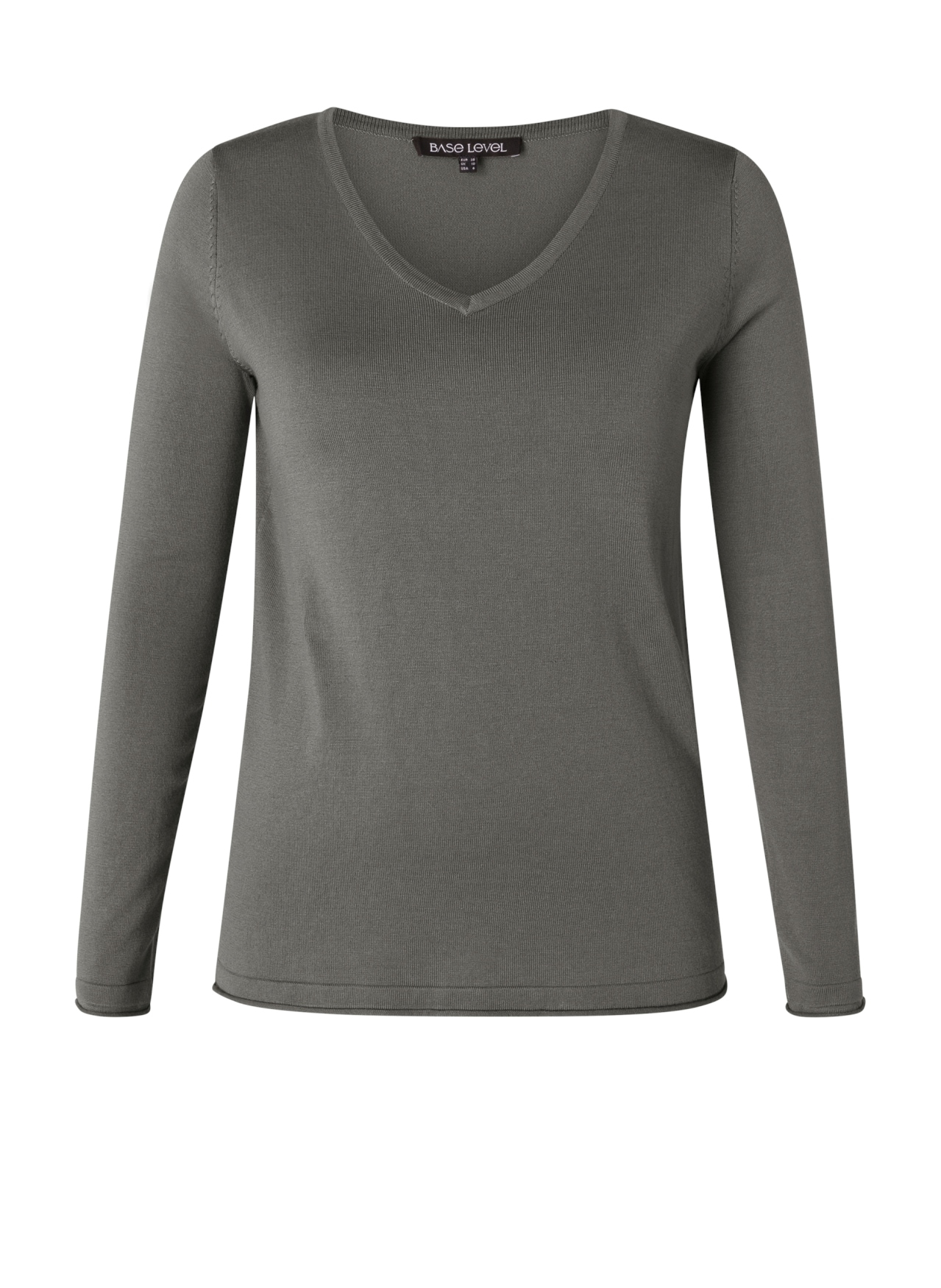 Base Level Curvy Strickpullover »Anine«, mit V-Ausschnitt