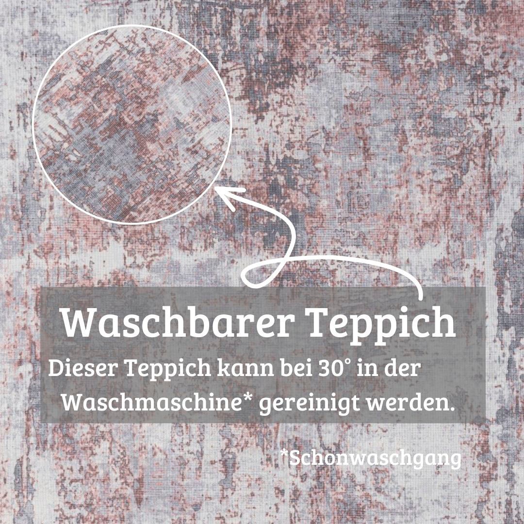 my home Teppich »Mülenen«, rechteckig, 10 mm Höhe, Kurzflor, modernes Design, waschbar, In- und Outdoor geeignet