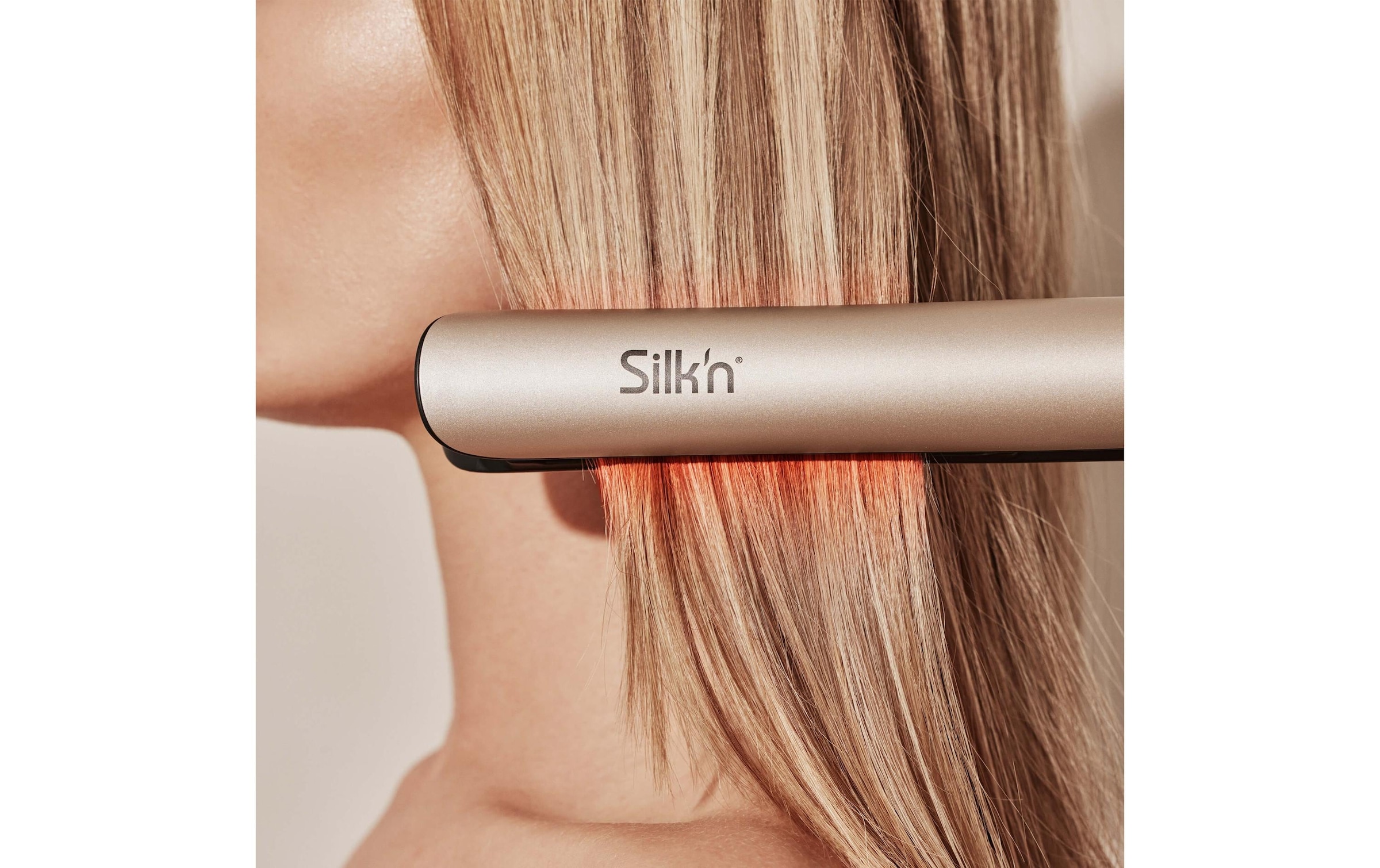 Silk'n Haarglättbürste »Silky Straight Premium Edition Goldfarben«