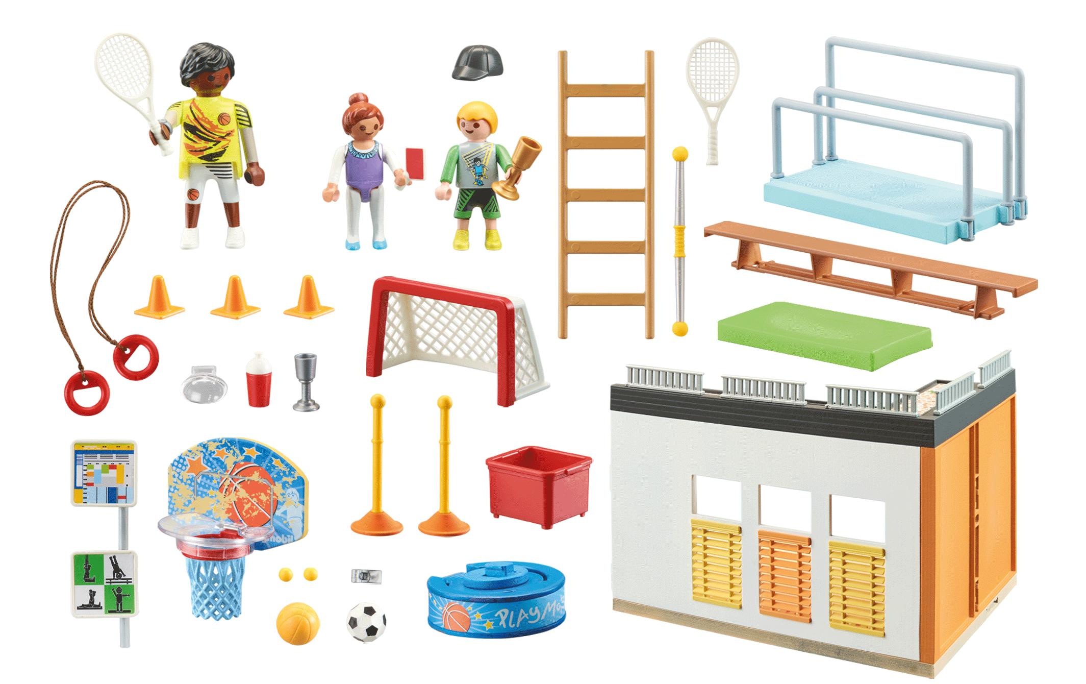 Playmobil® Spielbausteine »City Life Anbau Turnhalle 71328«, (72 St.)