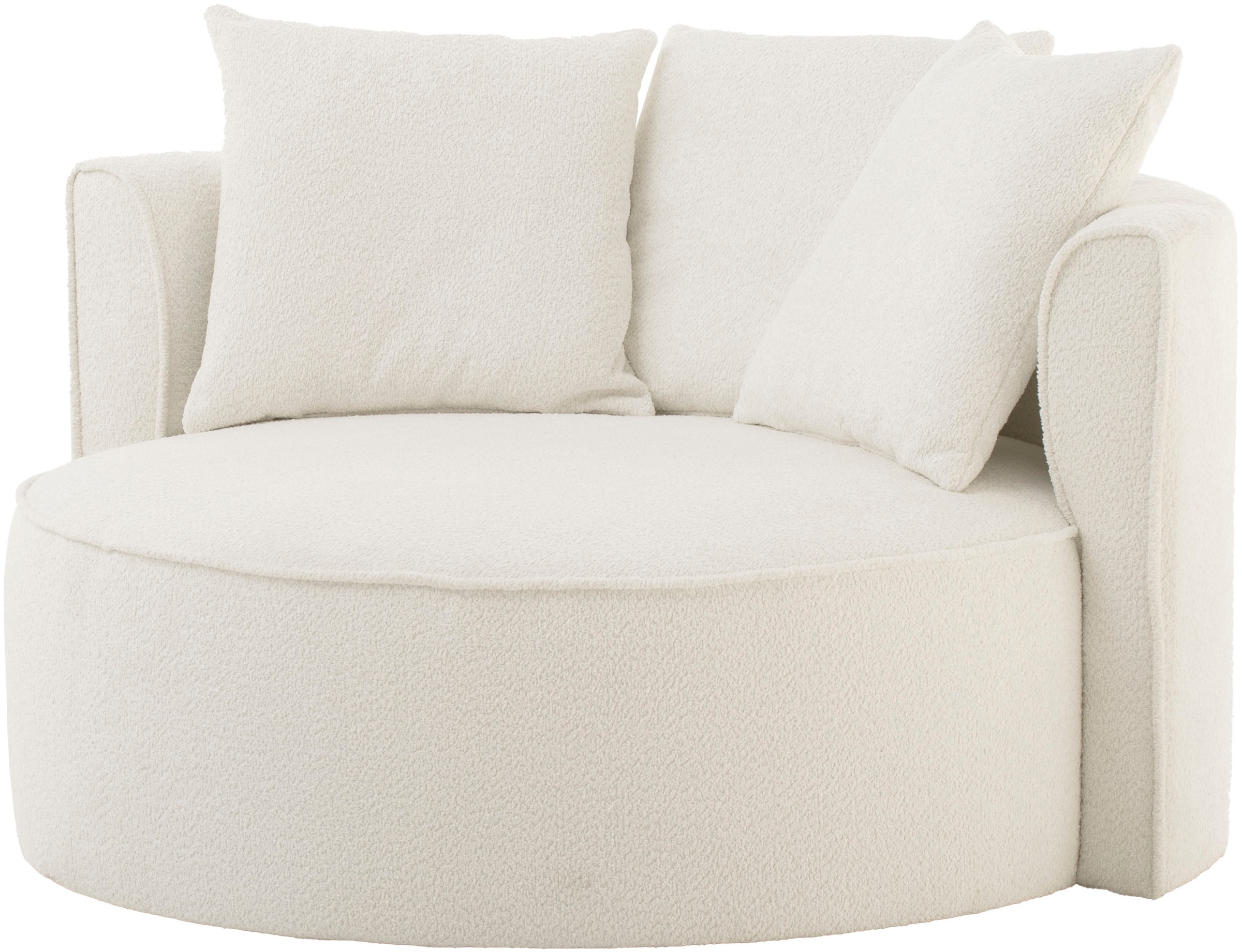 LeGer Home by Lena Gercke XXL-Sessel »ISALIE, Sessel in modernen Farben, Lesesessel, Loveseat, Big-Sessel«, trendige Stoffe, mit 3 Zierkissen, grosse Sitzfläche, Hocker optional