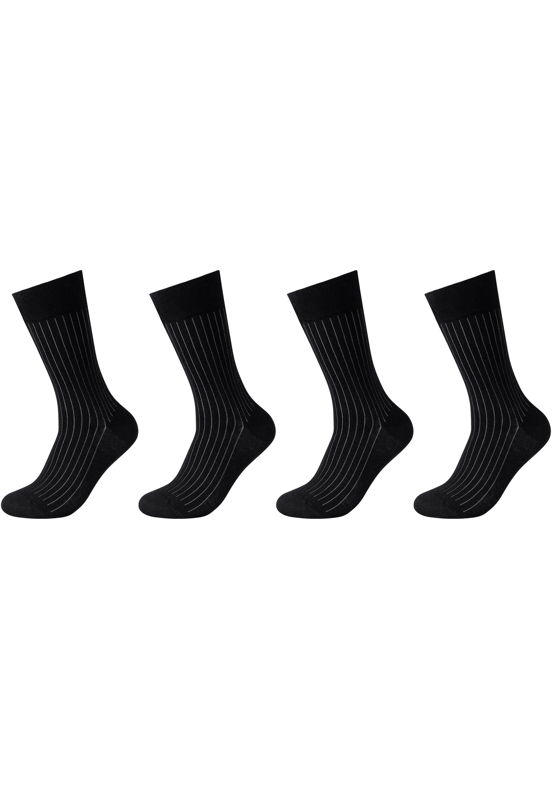 Camano Socken, (Packung, Elegante Paar), | bestellen zweifarbige Rippstruktur online Jelmoli-Versand feine, Optik: 4