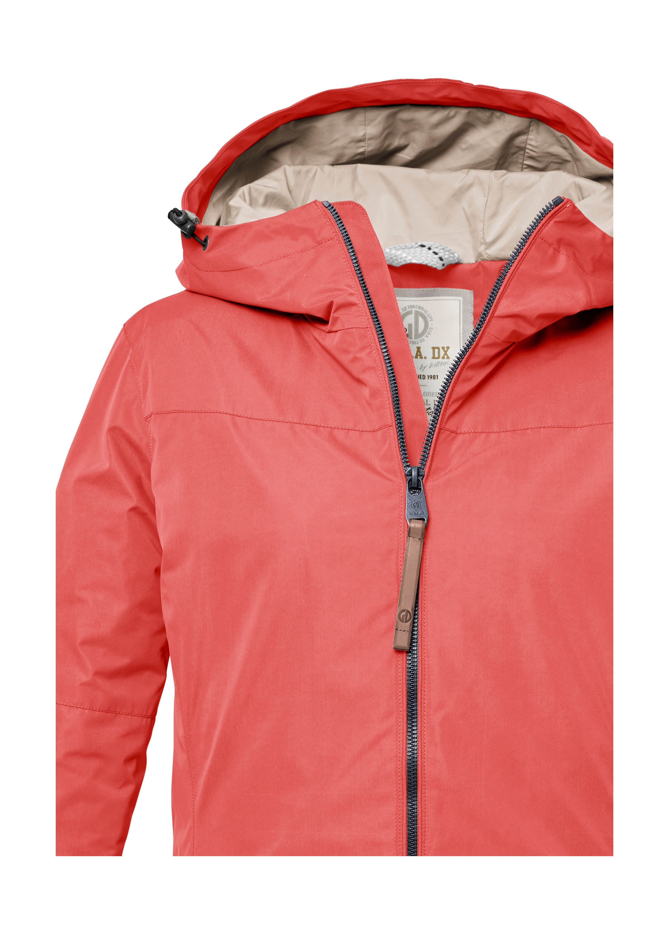 G.I.G.A. DX by killtec Funktionsjacke »GS 18 WMN JCKT«, Wasserabweisende Jacke mit Kapuze, Kinnschutz und viel Stauraum