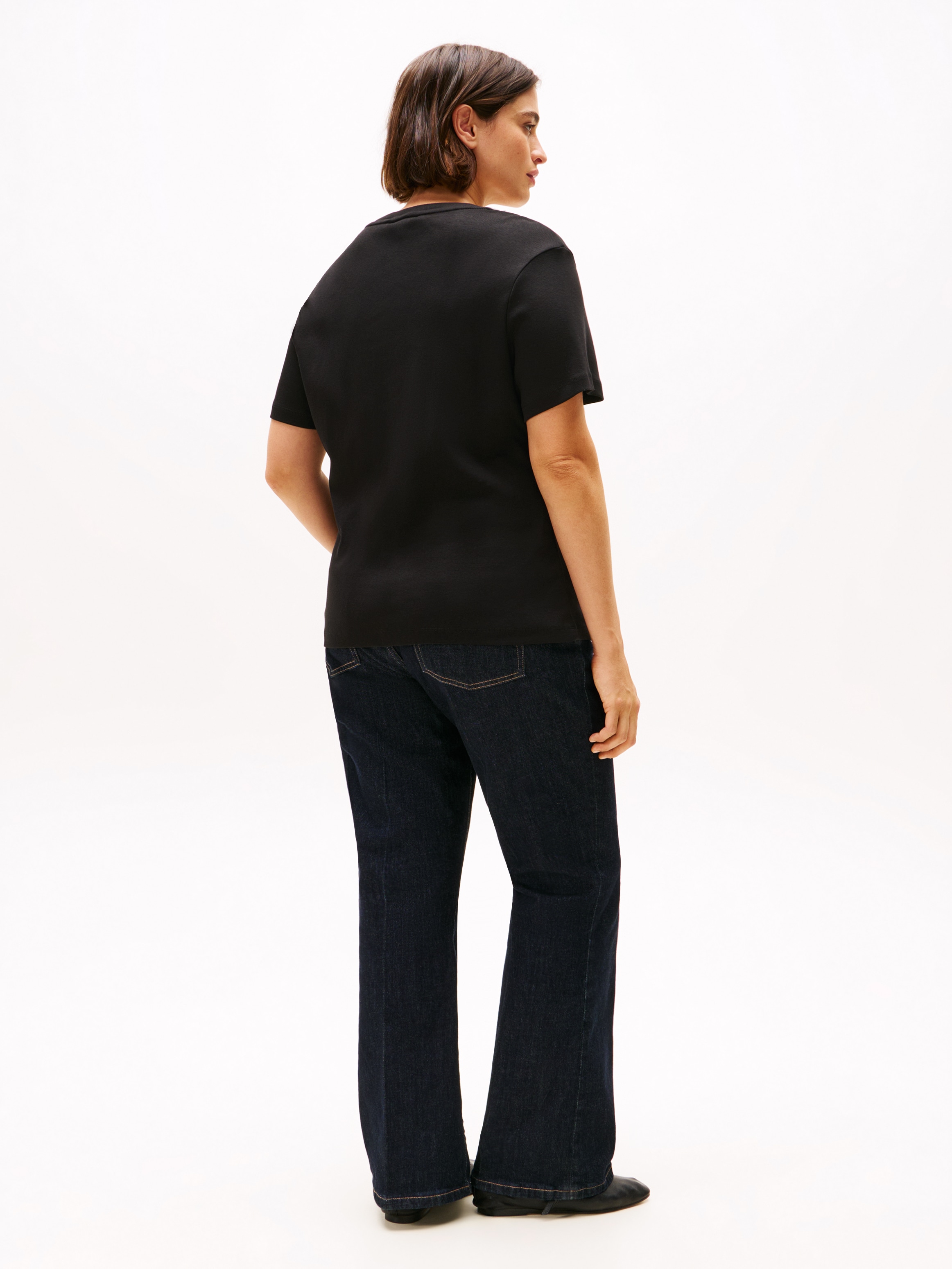 Tommy Hilfiger Curve V-Shirt »CRV SLIM CODY V-NK SS«, in Grossen Grössen