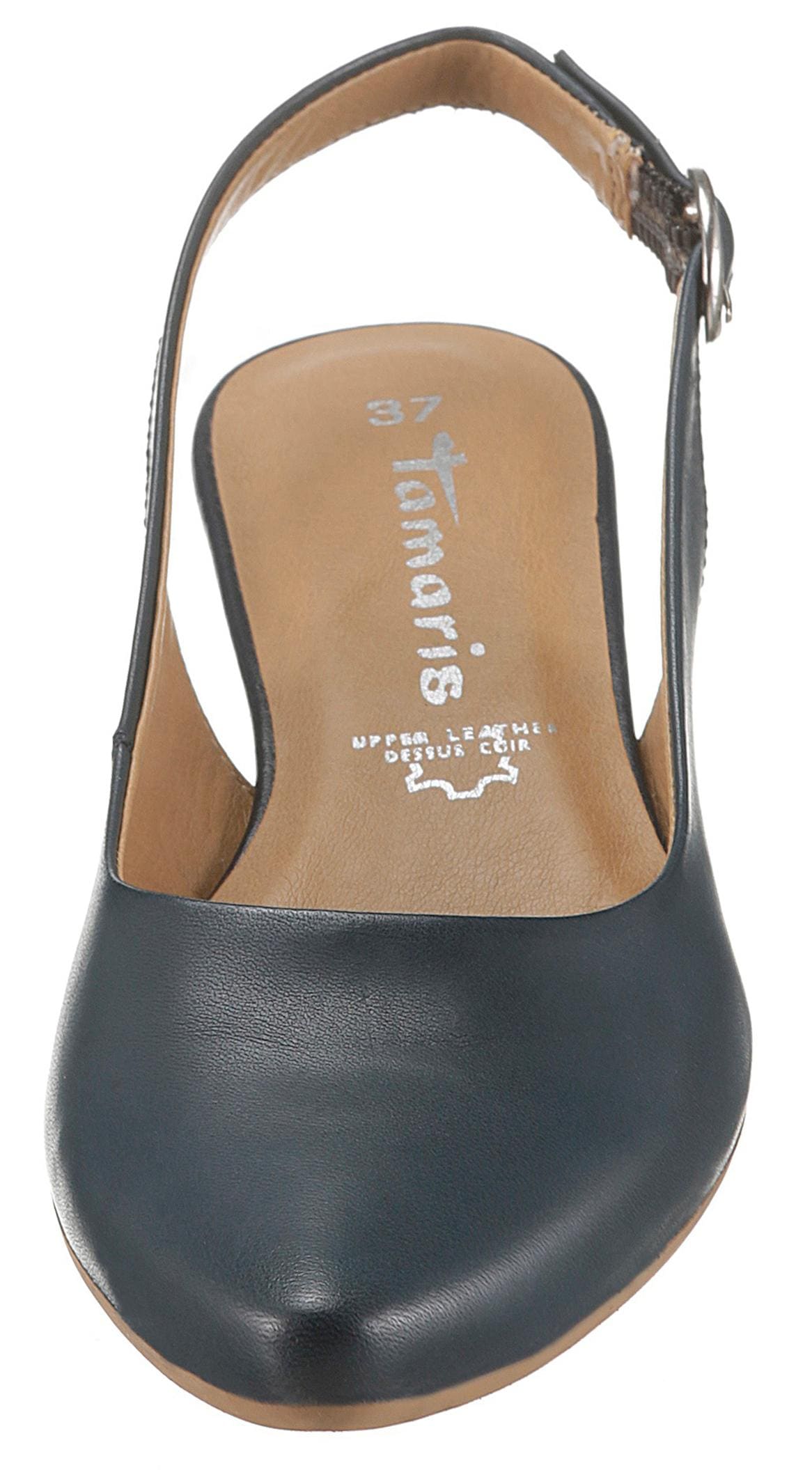 Tamaris Slingpumps »Trina«, Abendschuh, Sommerschuh, Blockabsatz, in schlichtem Design