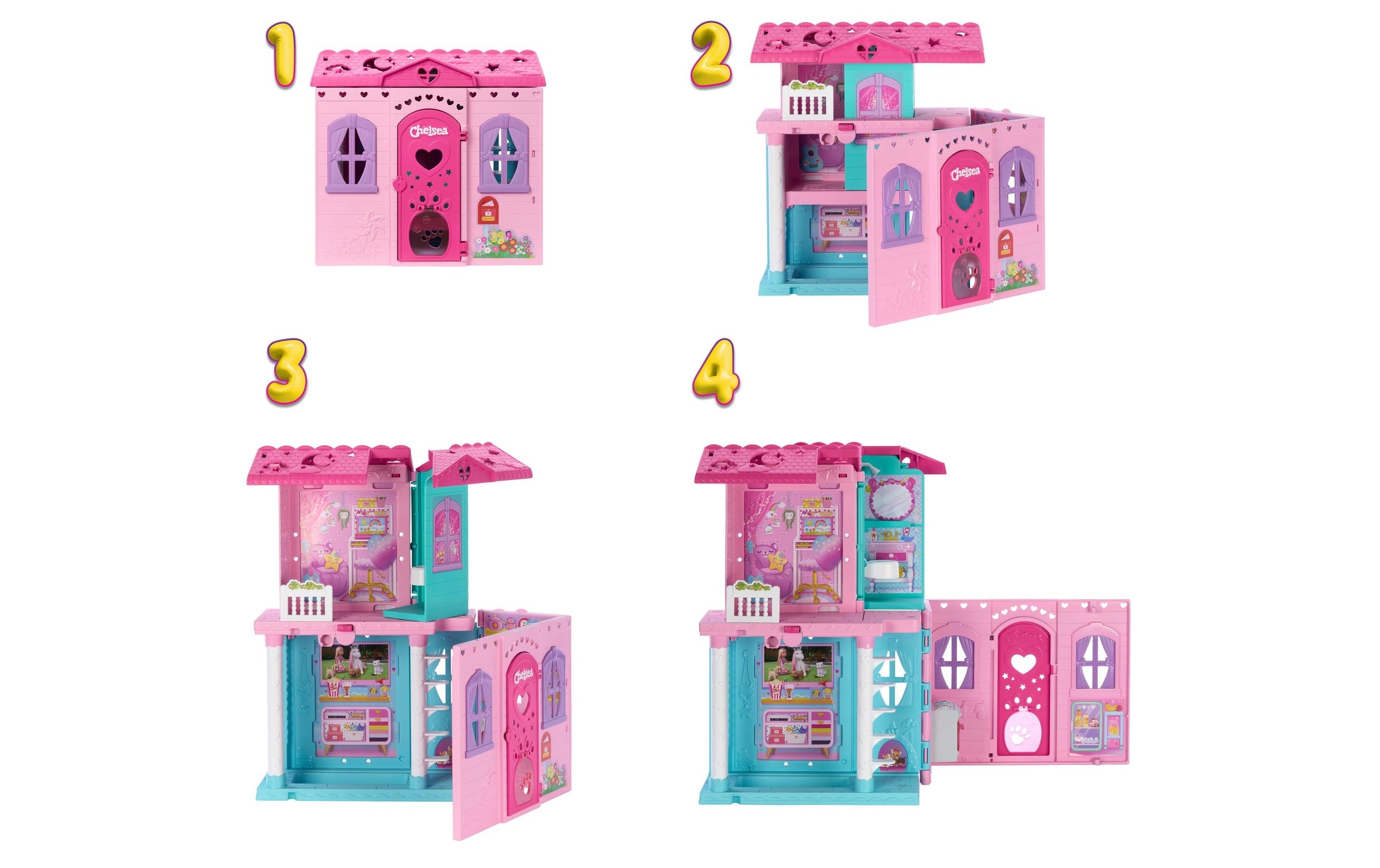 Barbie Anziehpuppe »Chelsea Pop-Up House«