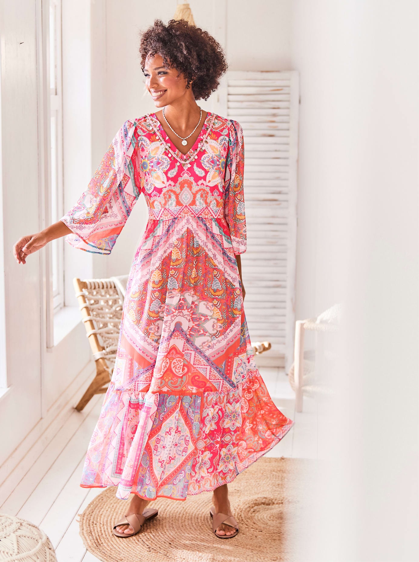 heine Maxikleid »Druck-Kleid«